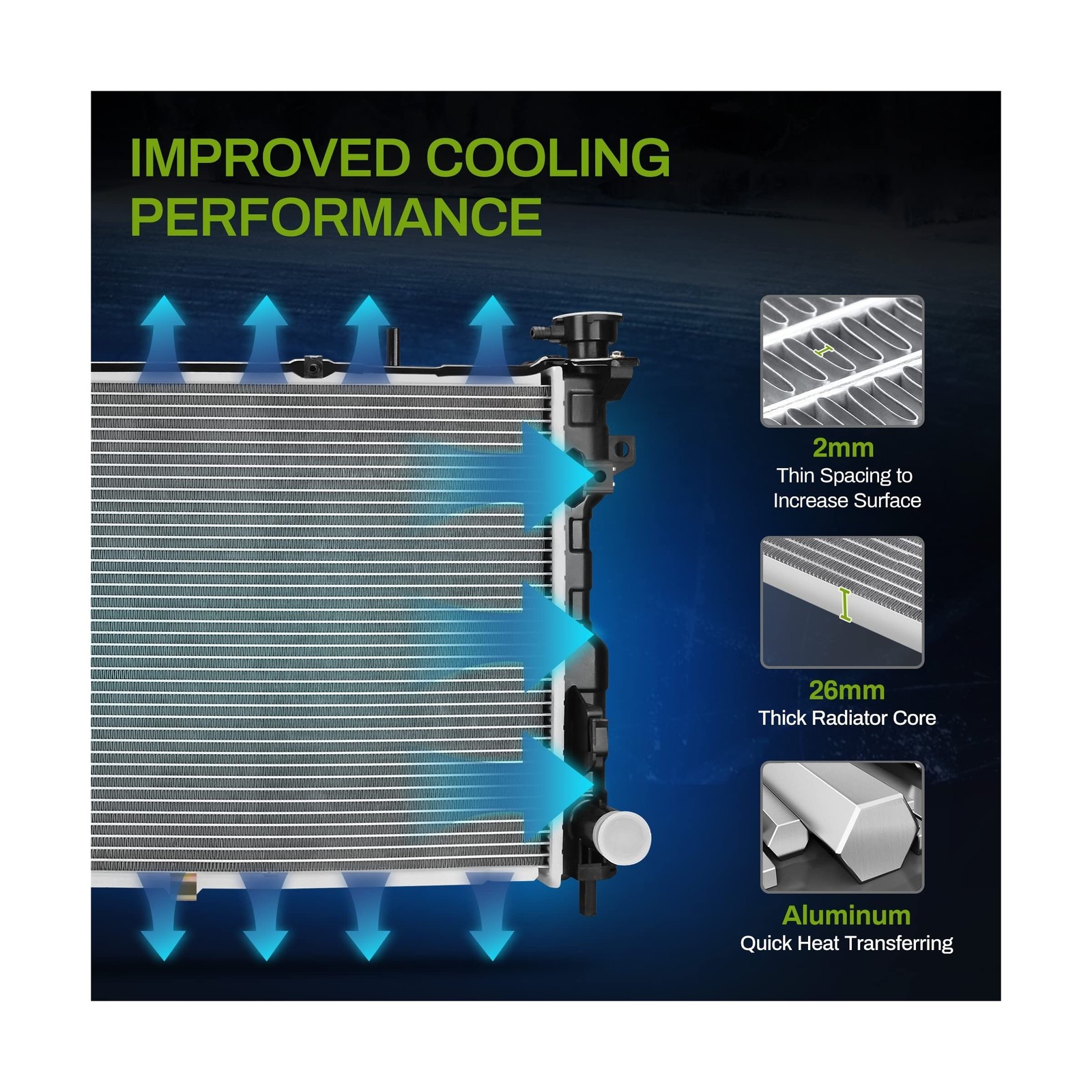 AUTOSAVER88 Radiator Compatible with 2005-2007 Chrysler Town & Country Dodge …