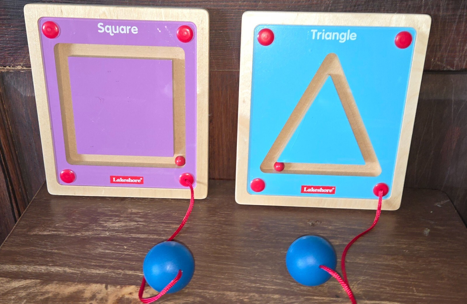 Learn My Shape Magnetic Board Set Square Triangle Qty2