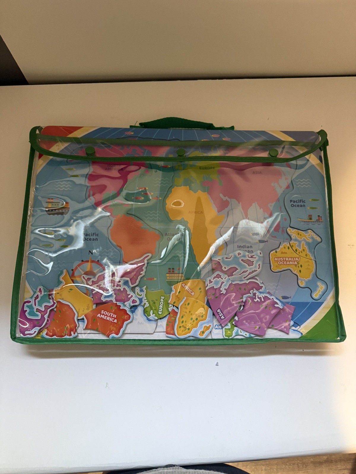 The learning journey Lift And Learn Clock & USA Map Puzzle