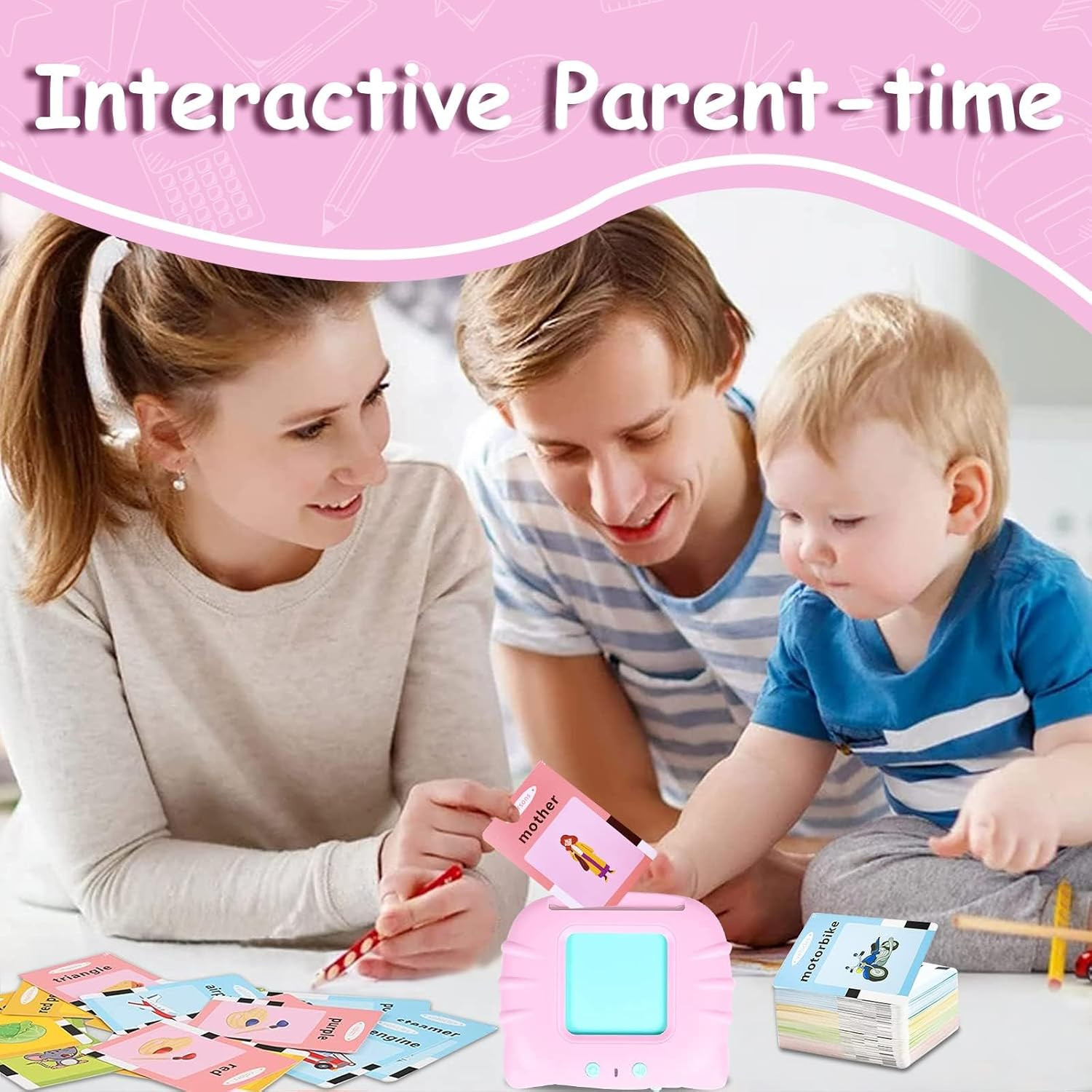 Toddler Talking Flash Cards for 1 2 3 4 5 Year Old Boys and Girls – Language Sen