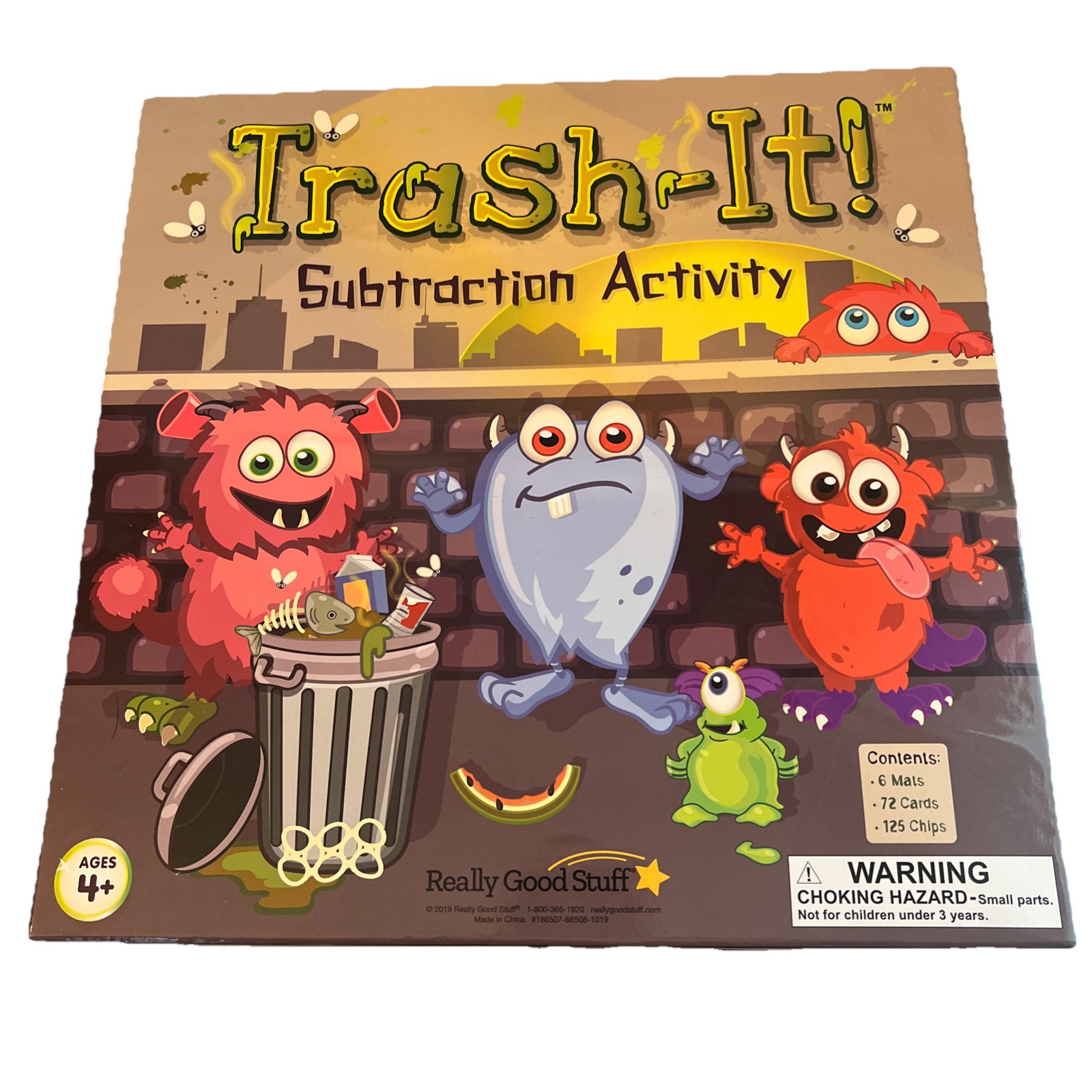 Trash-It Subtraction Activity – 1 Game Really Good Stuff- Used Twice.