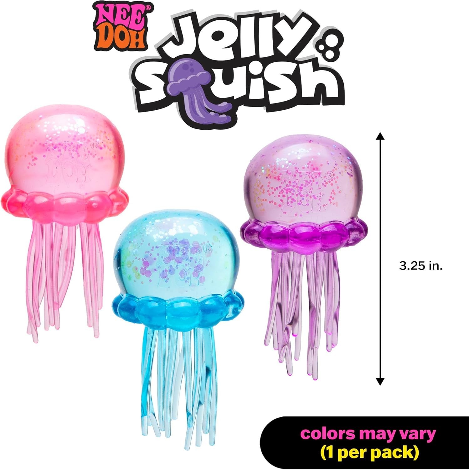 Schylling NeeDoh Jelly Squish Select Color Pink Purple Blue NEW AUTHENTIC