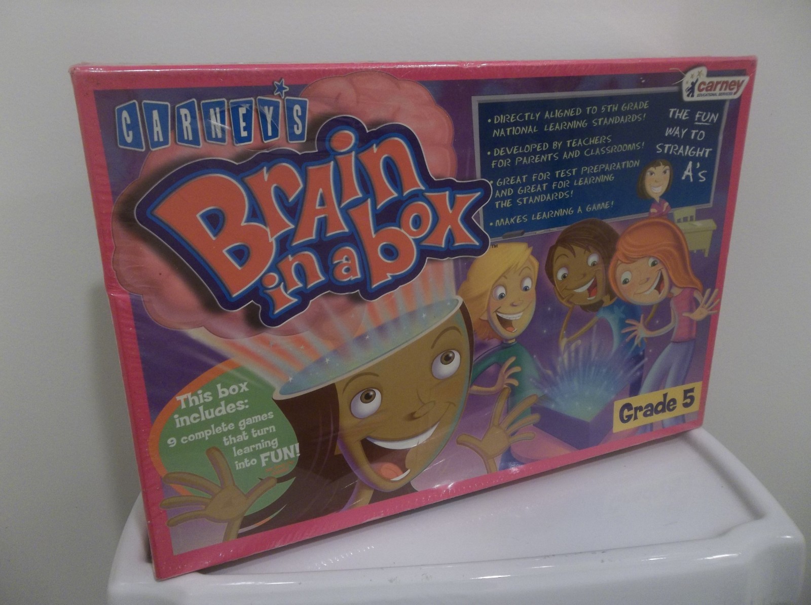 CARNEYS BRAIN IN A BOX GRADE 5 EDUCATIONAL GAMES PARENT TEACHER HOMESCHOOL NEW