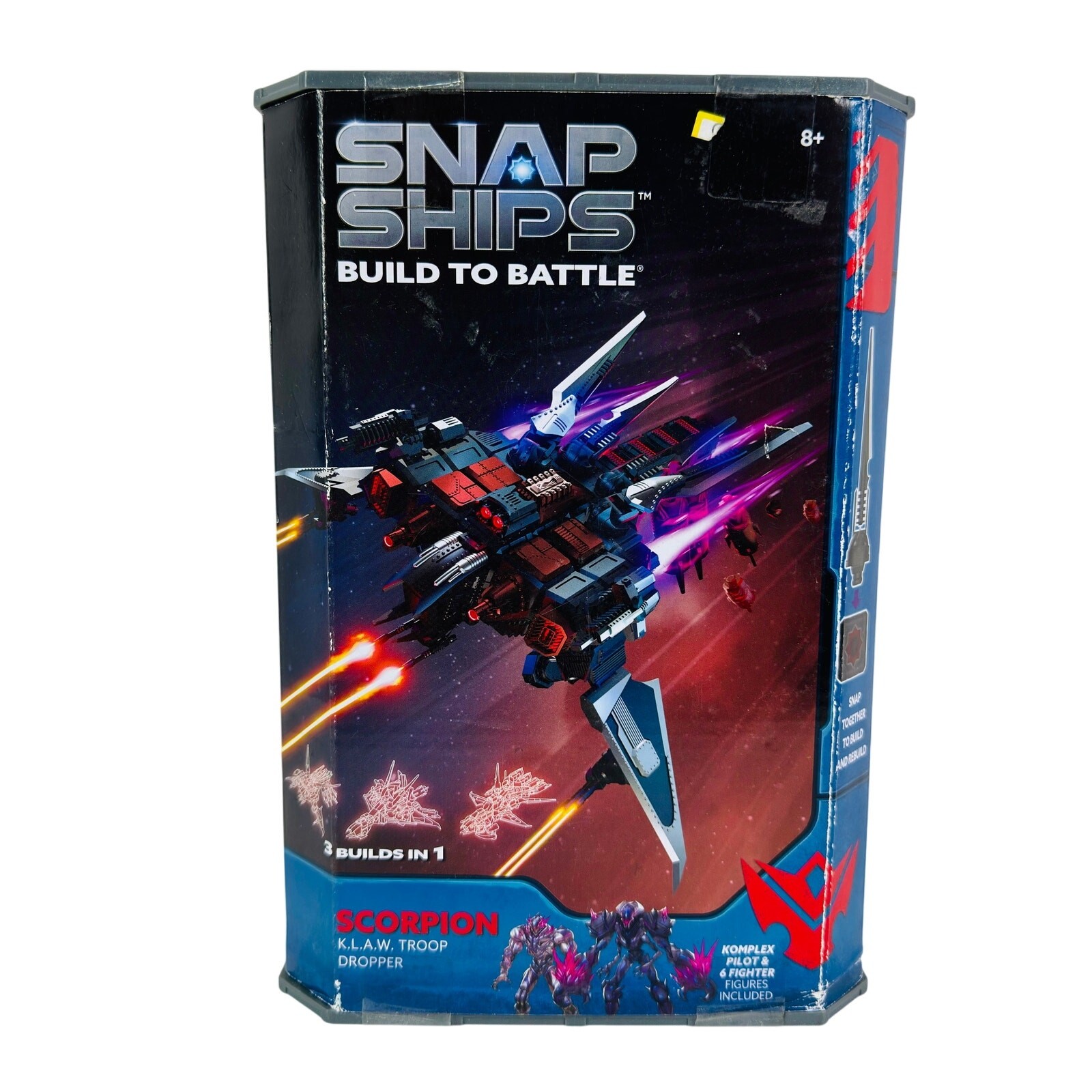 Snap Ships Build to Battle Scorpion K.L.A.W. Troop Dropper 3 Builds in 1 New