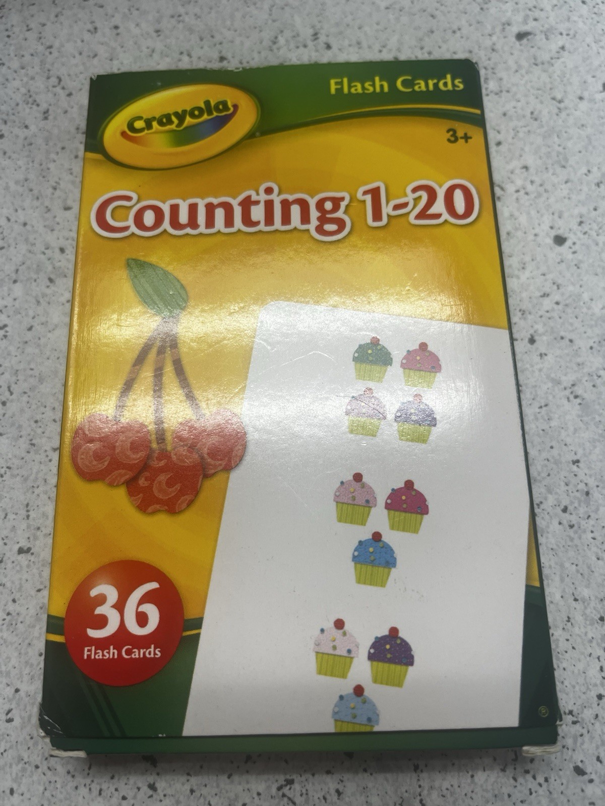 CRAYOLA LEARNING FLASH CARDS Age 3+, 36 Cards/Pk, Select: Learning Pack