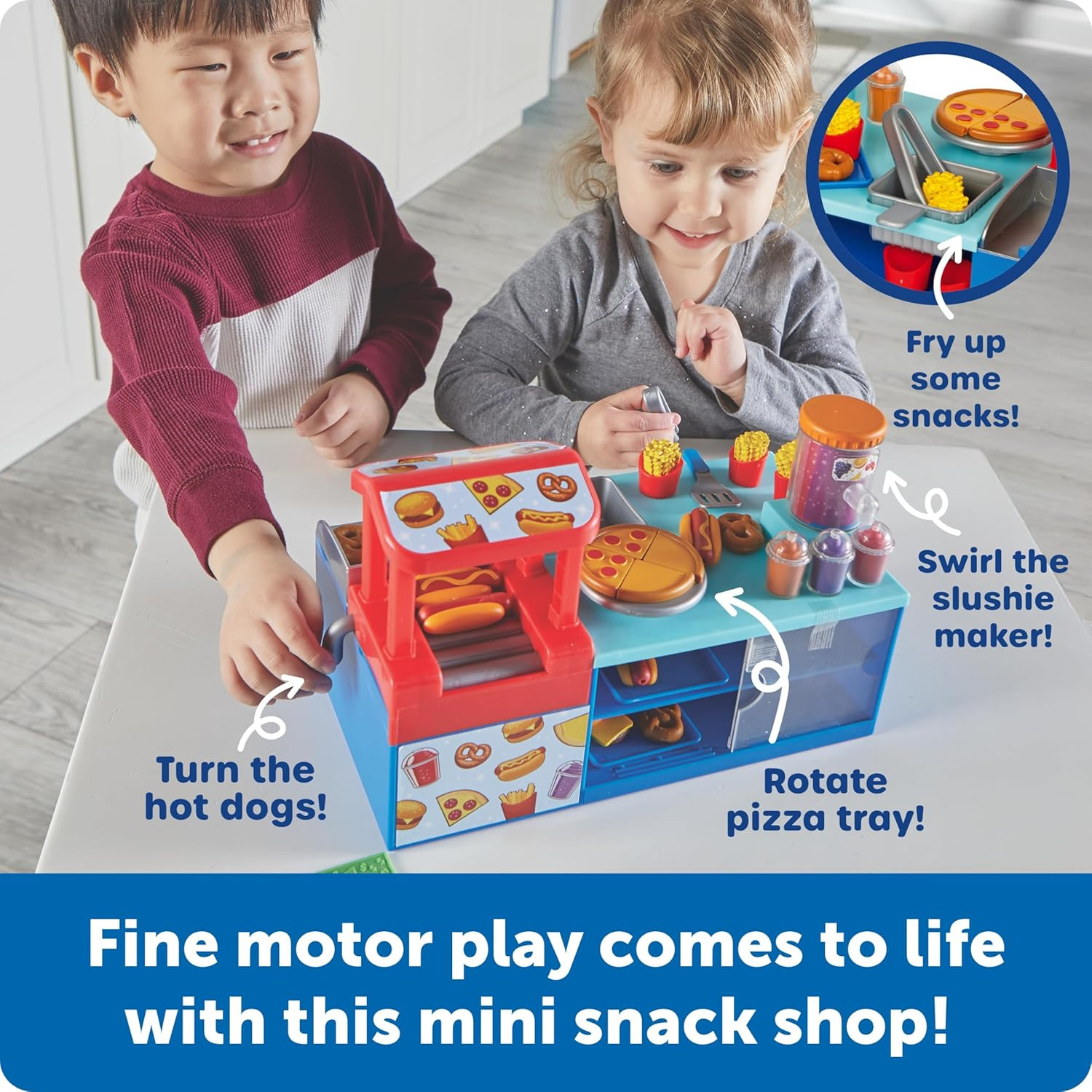 Mini Snack Shop Sorting Set, Play Food Shop, Role Play Store, Kids Kitchen Plays