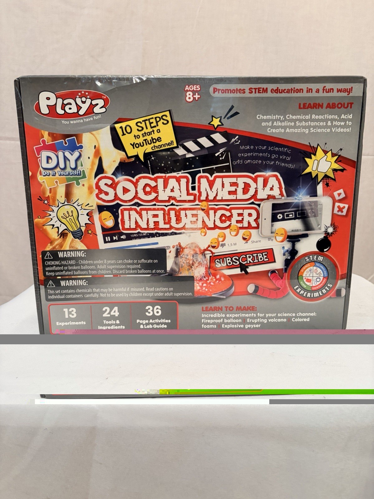 PLAYZ Social Media Influencer STEM Activity Kit. NIB.