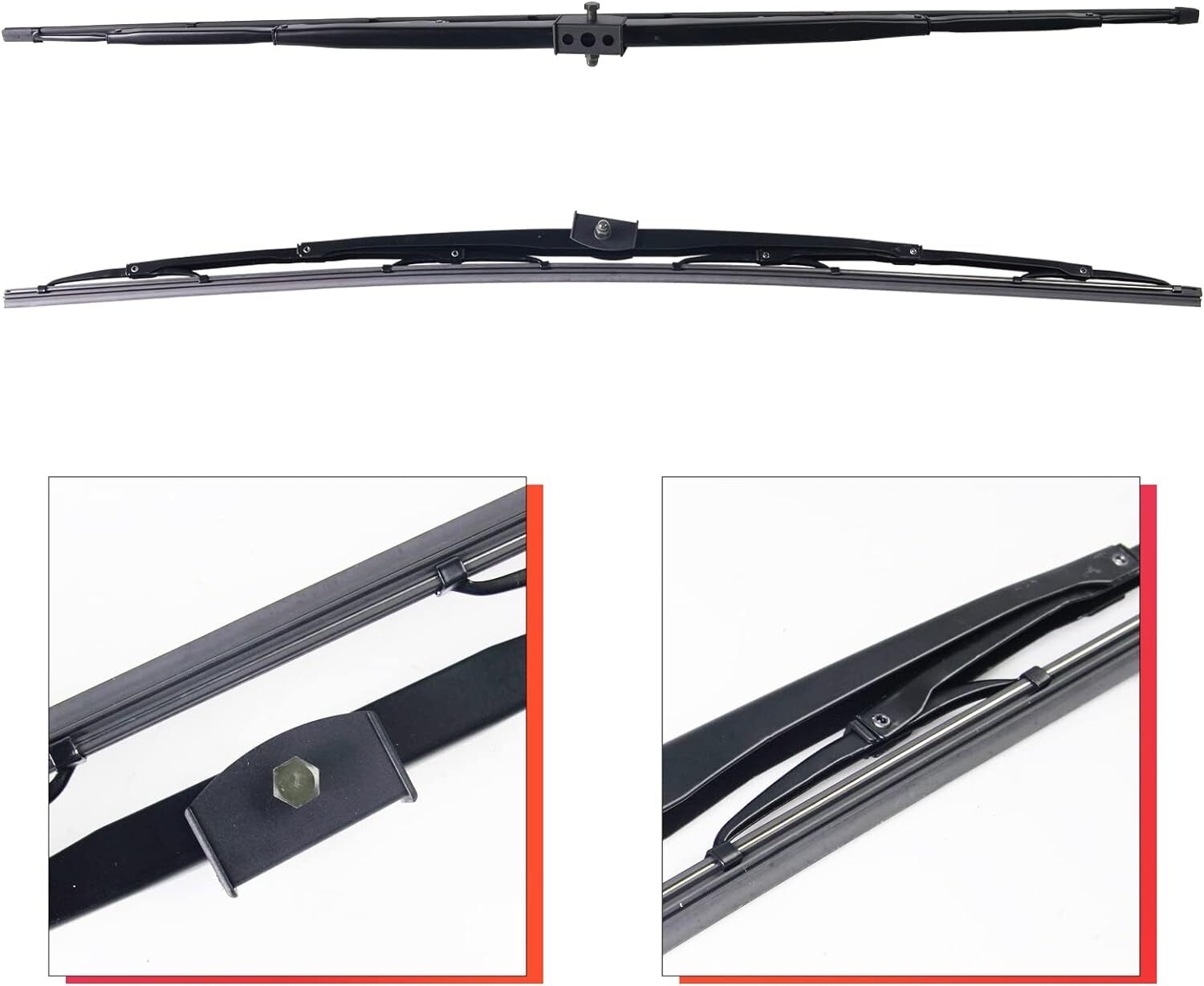 Windshield Wiper Arm & Wiper Blade Kit 7251263 7251264 Compatible with Bobcat