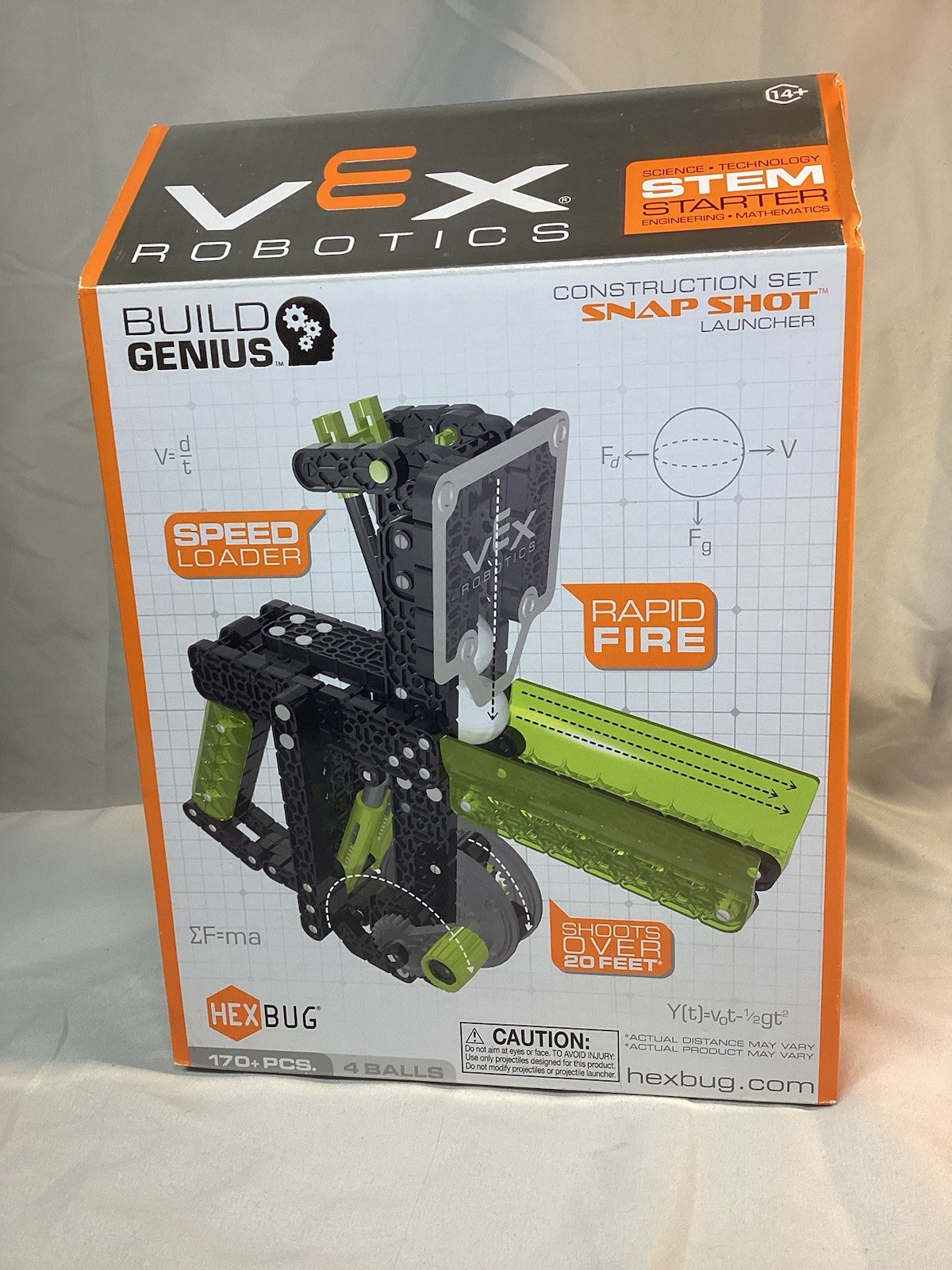 NEW – HEXBUG VEX Robotics Snap Shot Ball Launcher Fun STEM Educational DIY Kit