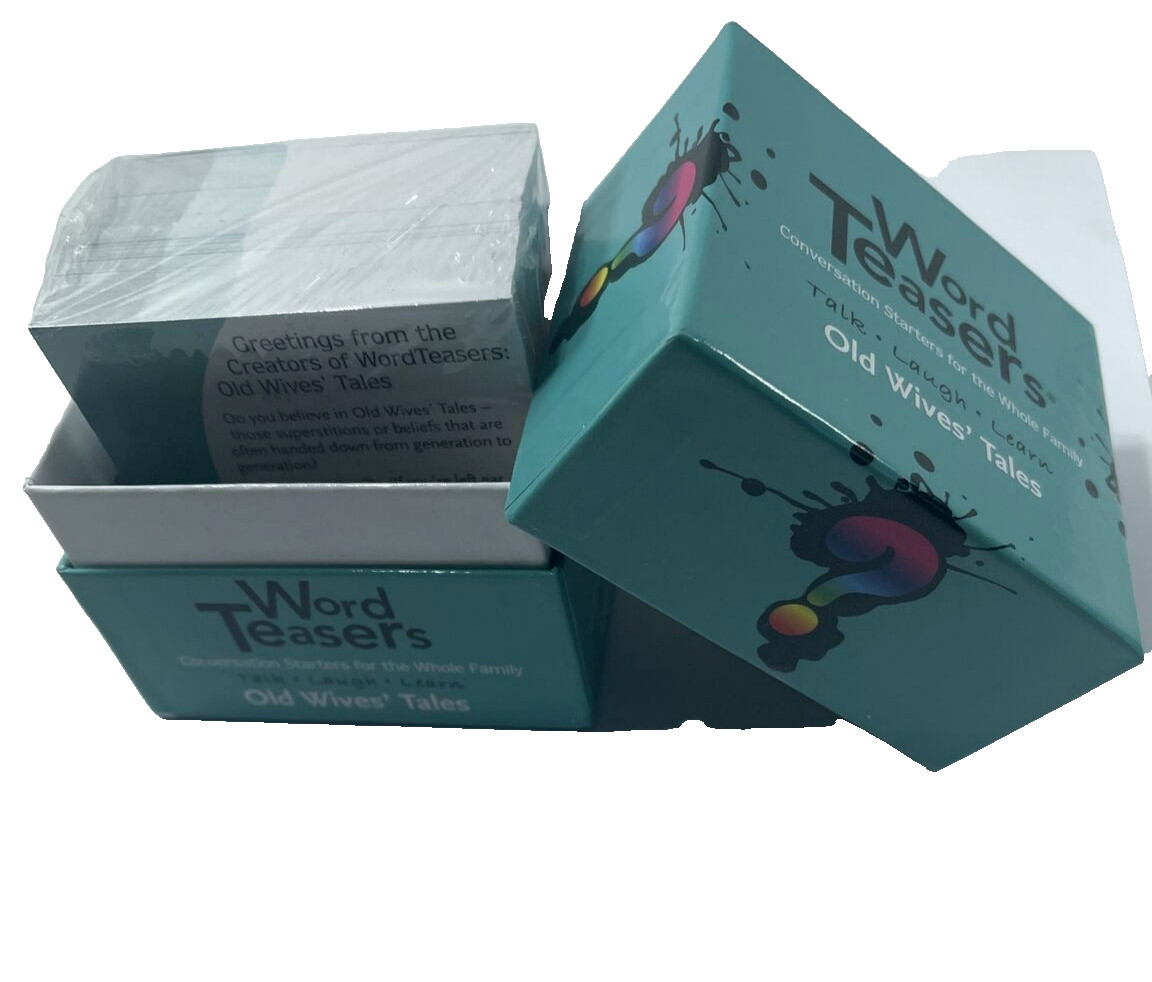 Word Teasers Old Wives’ Tales Card Game NEW SEALED INSIDE