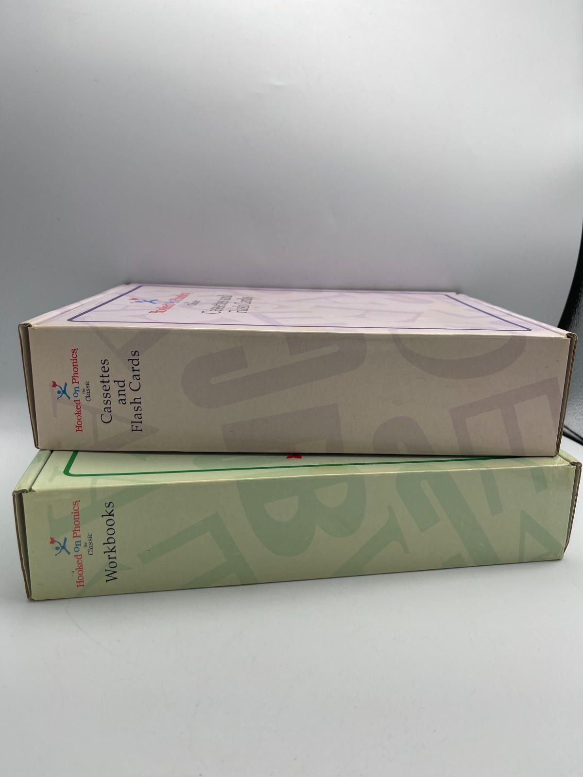 Vtg 2002 Hooked on Phonics cassette tapes and work books (lot)