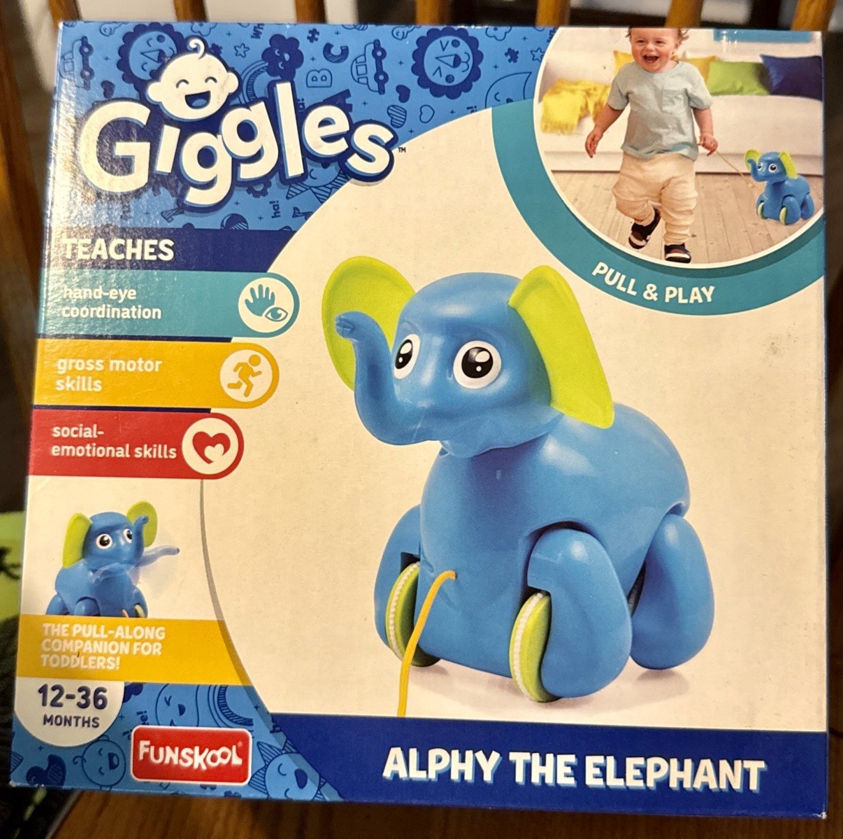 Funskool Giggles Pull & Play Alphy The Elephant