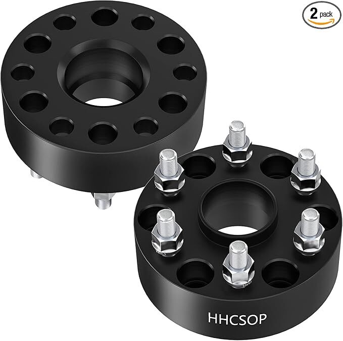 6×5.5 Wheel Spacers 2″ (50mm) 6 Lug Bore 78.1mm with M14x1.5 Studs for Chevy