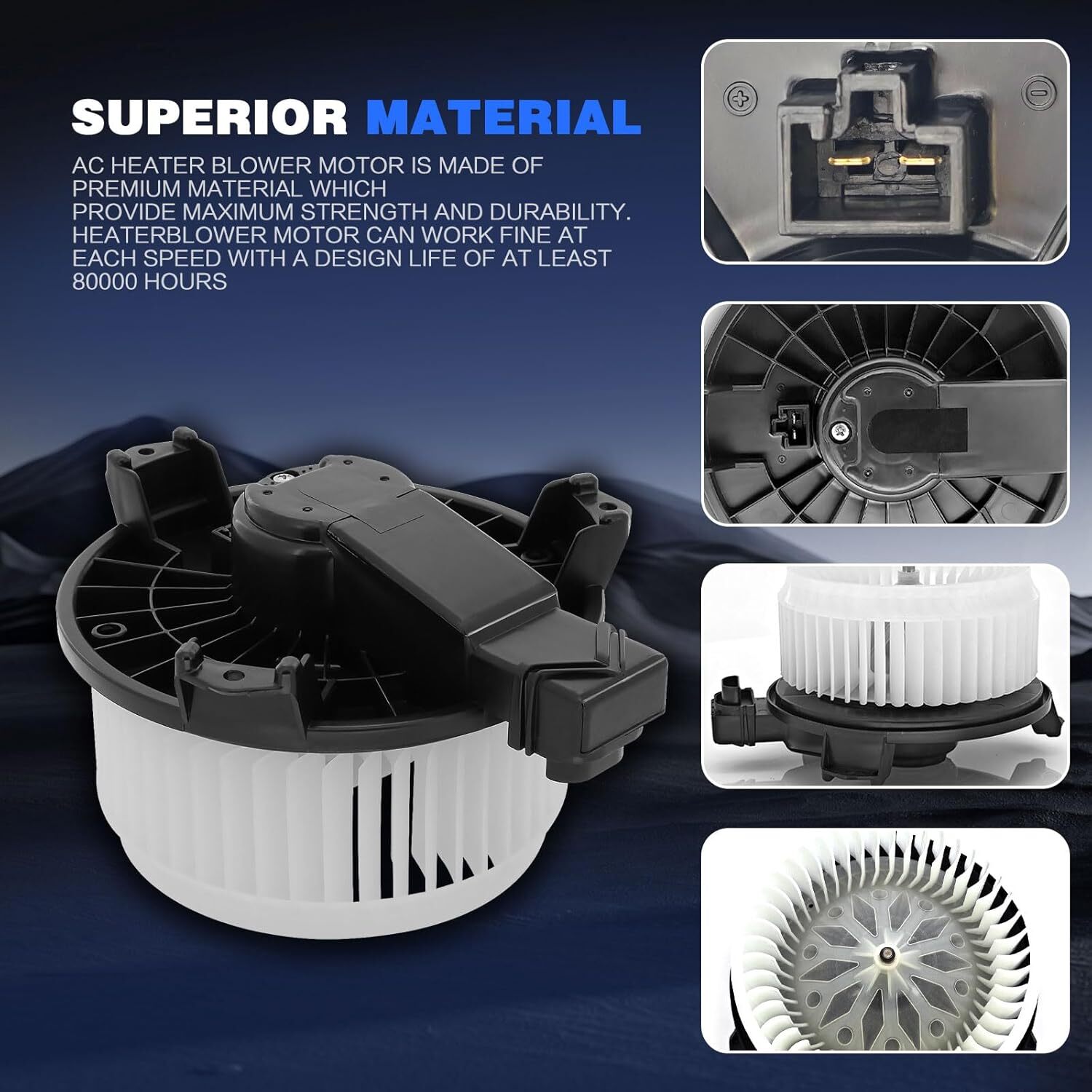 AC Heater Blower Motor Compatible with Honda Civic 2006, 2007, 2008, 2009, 2010,