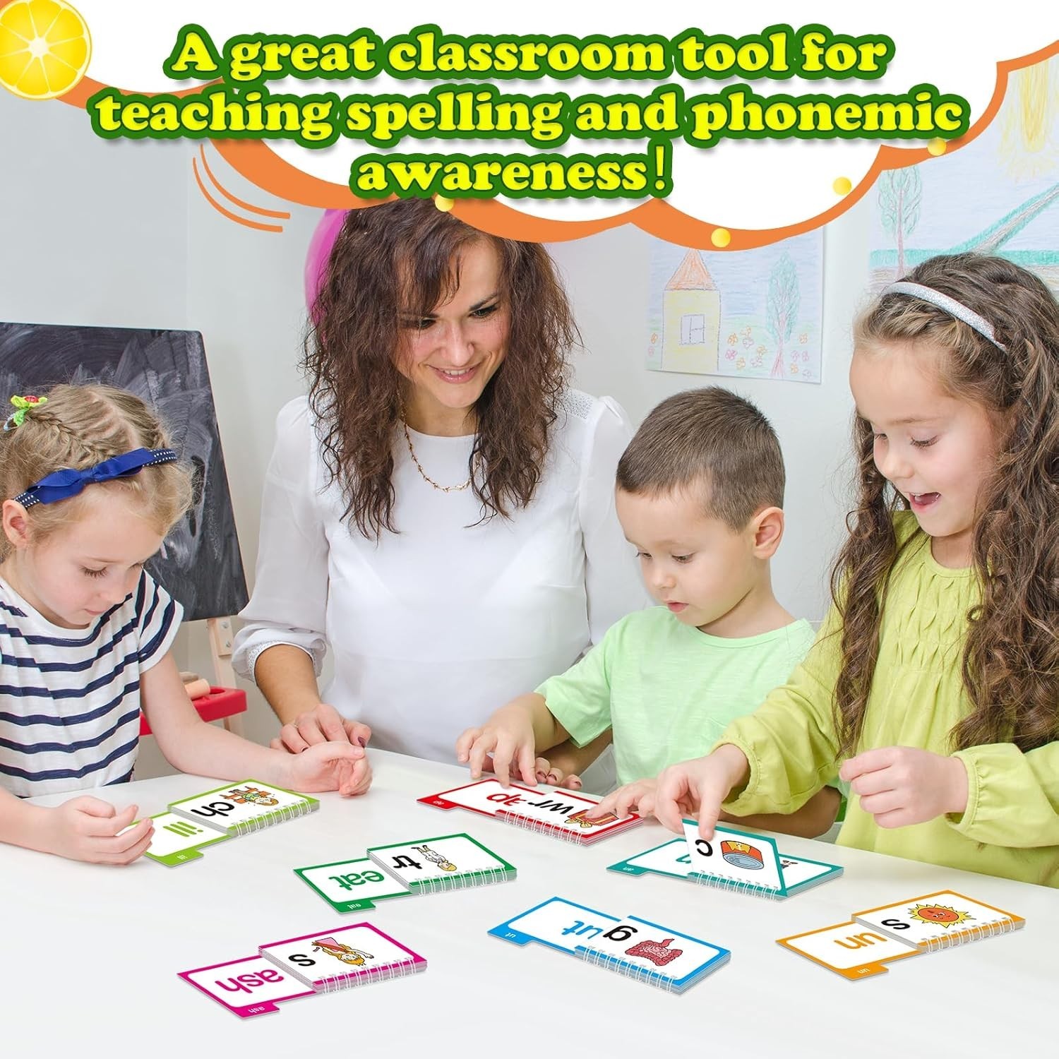 Letter Sounds Flash Cards Vocabulary Flashcards Learn Phonics Cards Reading Game