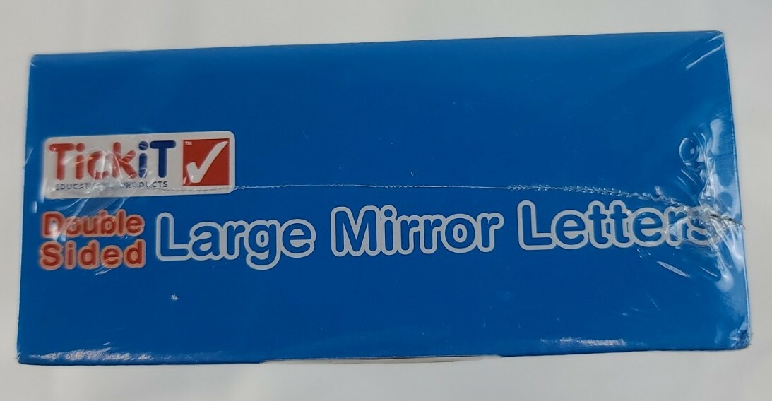 Large Mirror Letters : Double Sided : Educational 160mm Free Shipping!!