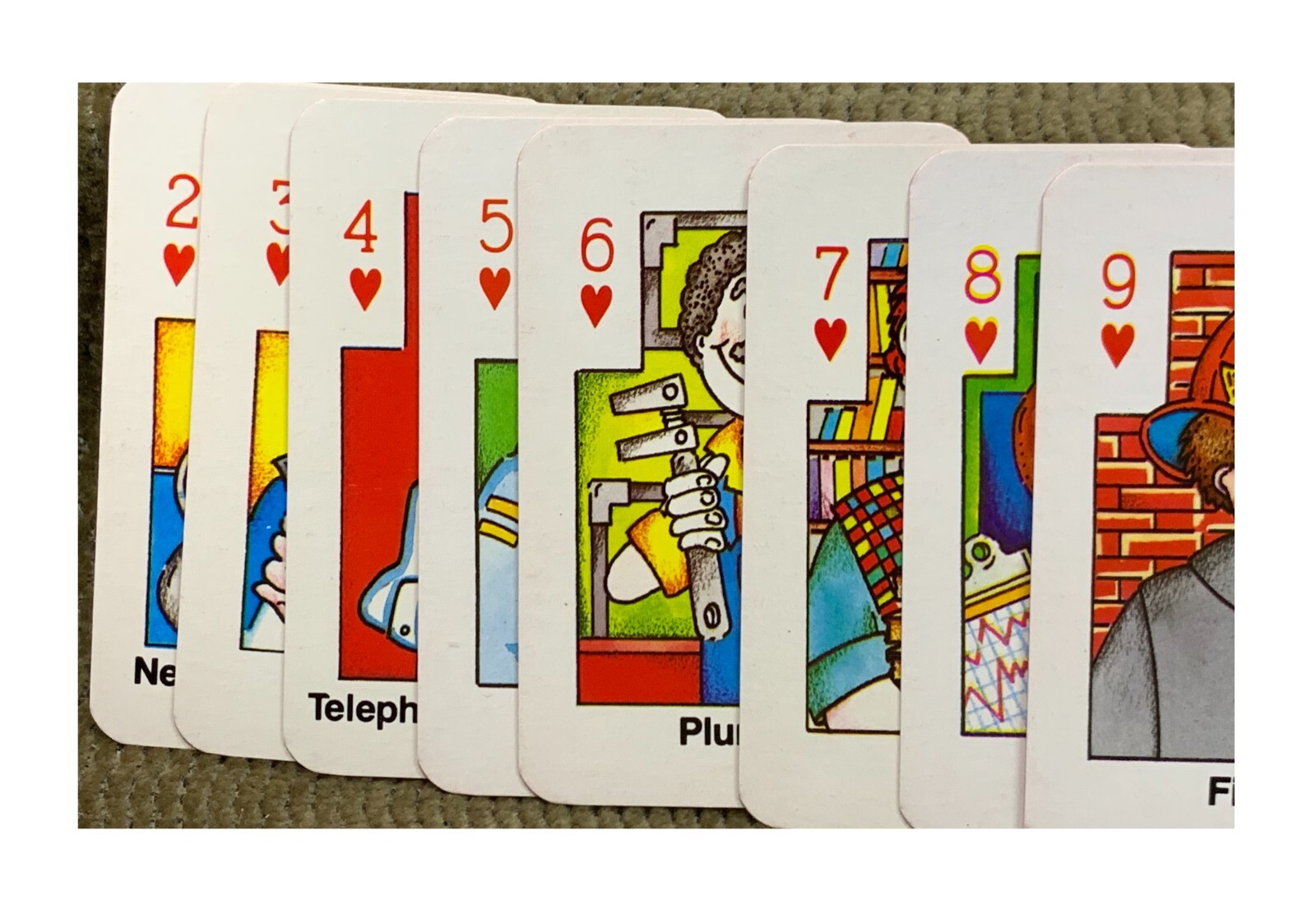 VINTAGE “HEARTS” CARD GAME FOR CREATIVE CHILDREN TO PLAY