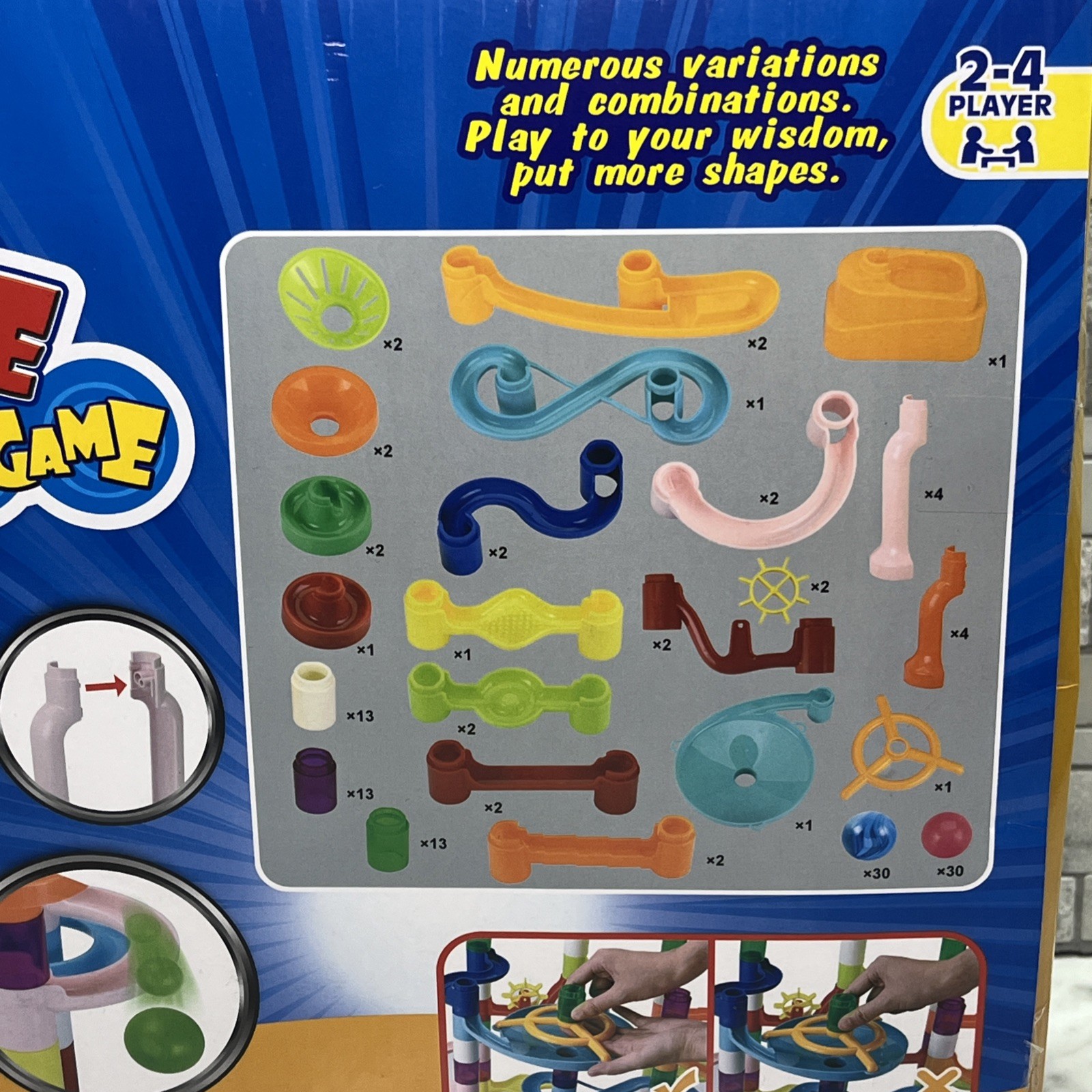 Marble Race Game 135 Pieces STEM Toy Ages 3+ Model 8104 ifollower Creative Fun!