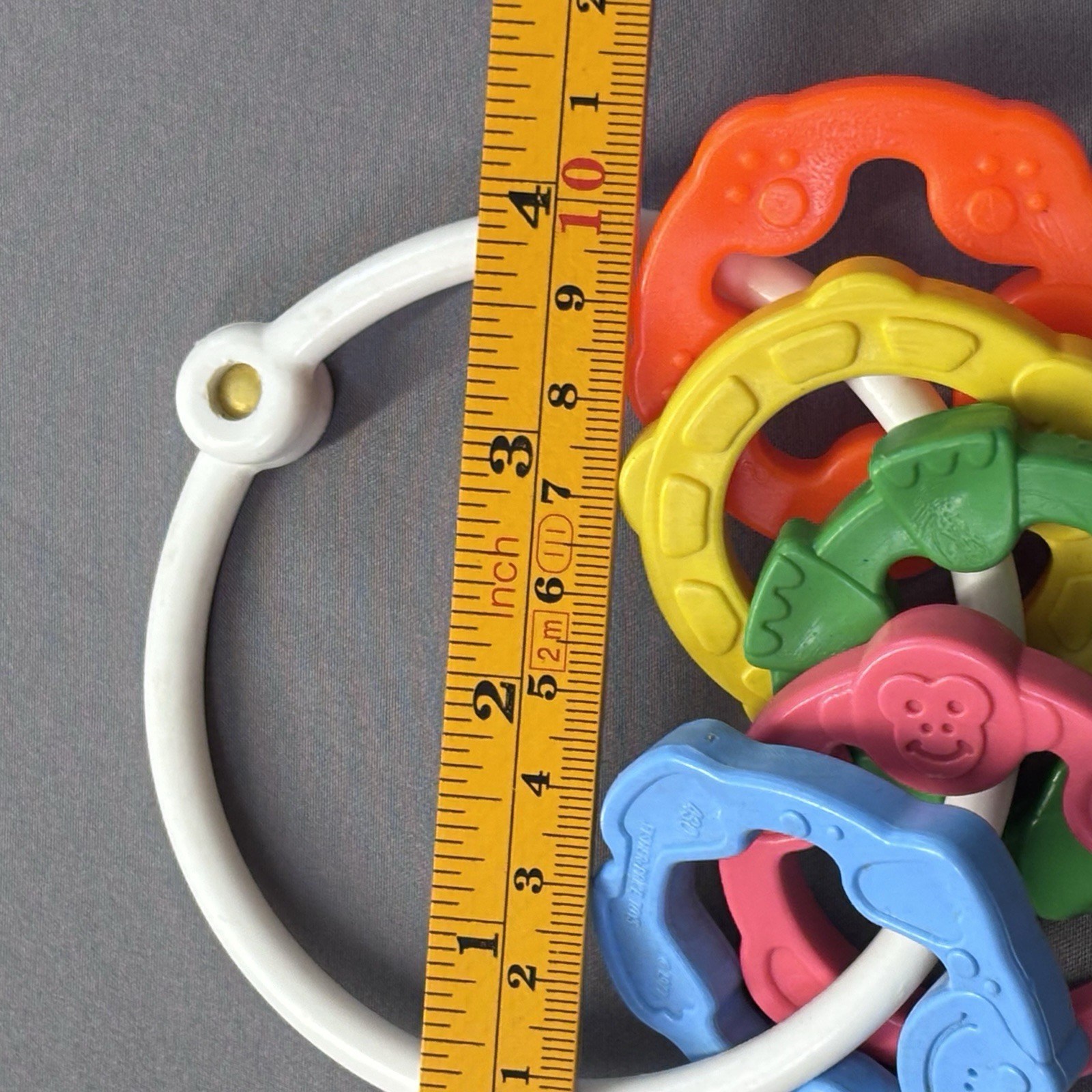 Vintage1977 Colorful Fisher Price Teething Ring Animal