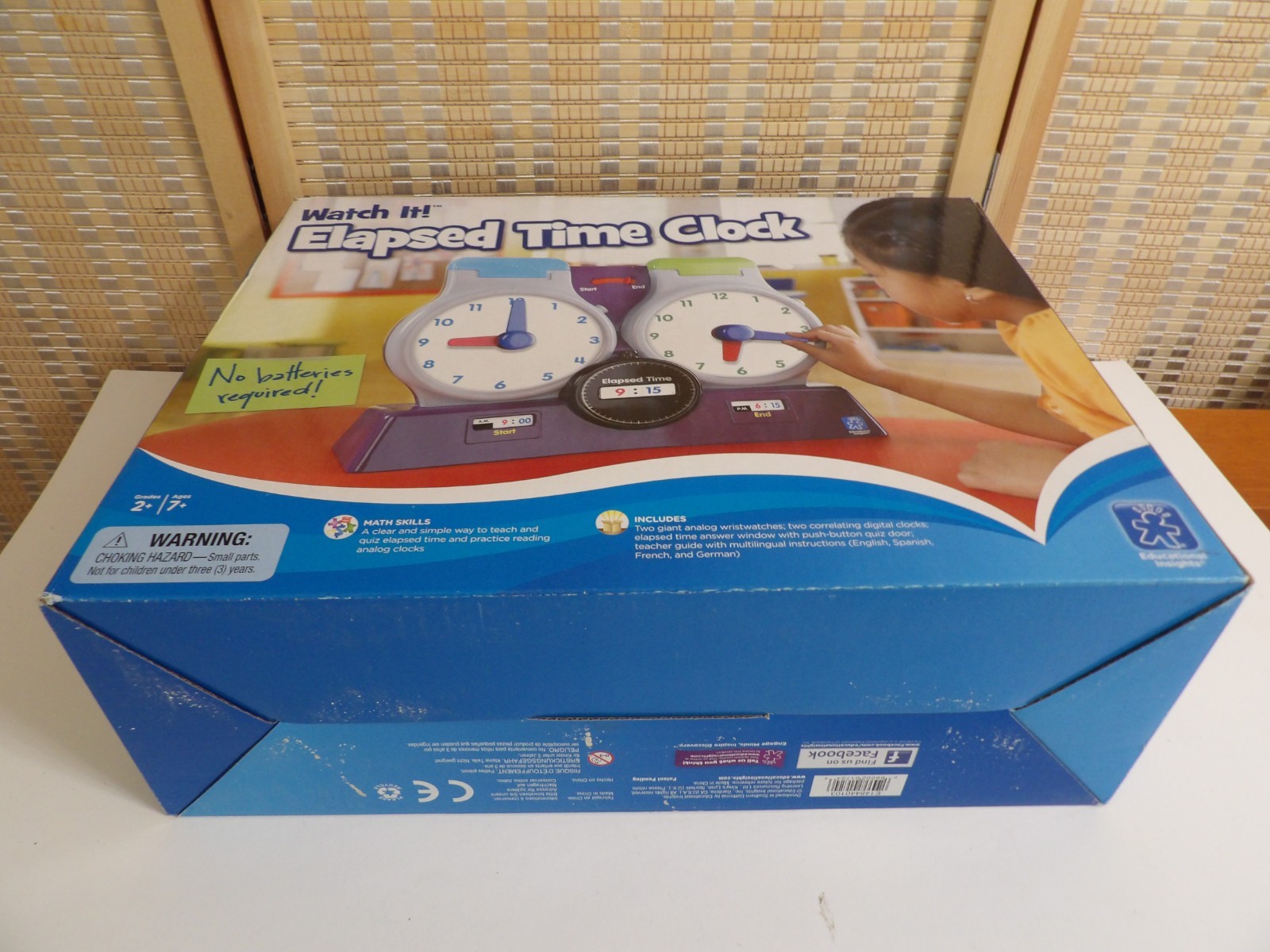 Educational Insights Watch It Elapsed Time Clock Homeschool Learning Tool