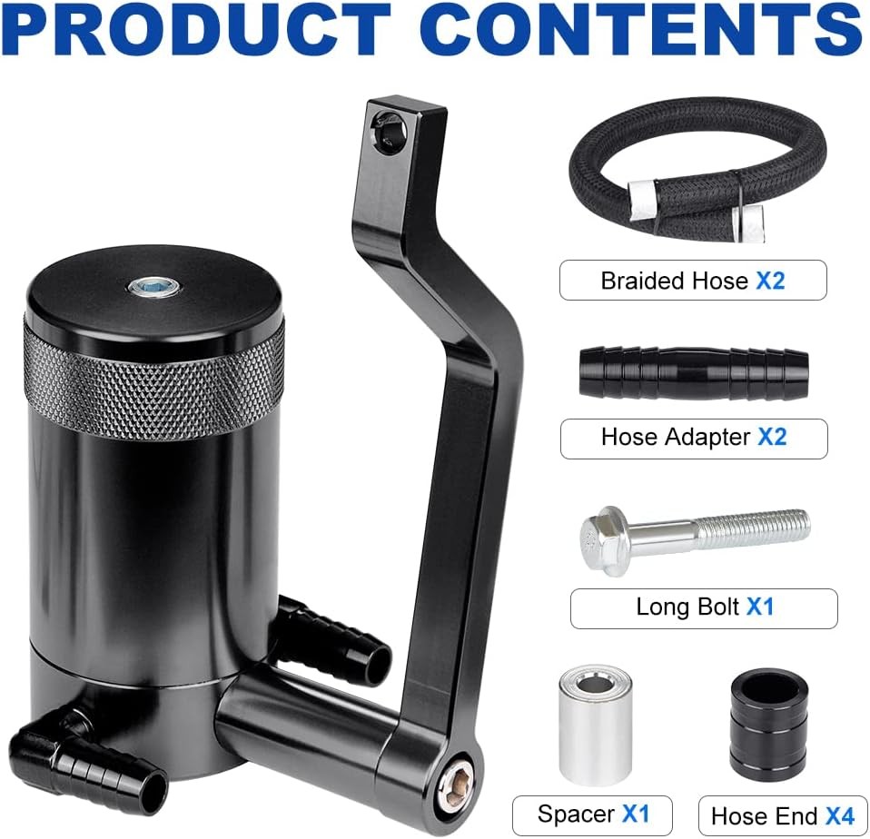 JDMON Oil Catch Can Oil Separator Reservoir Tank Compatible with 2011-2021 Dodge