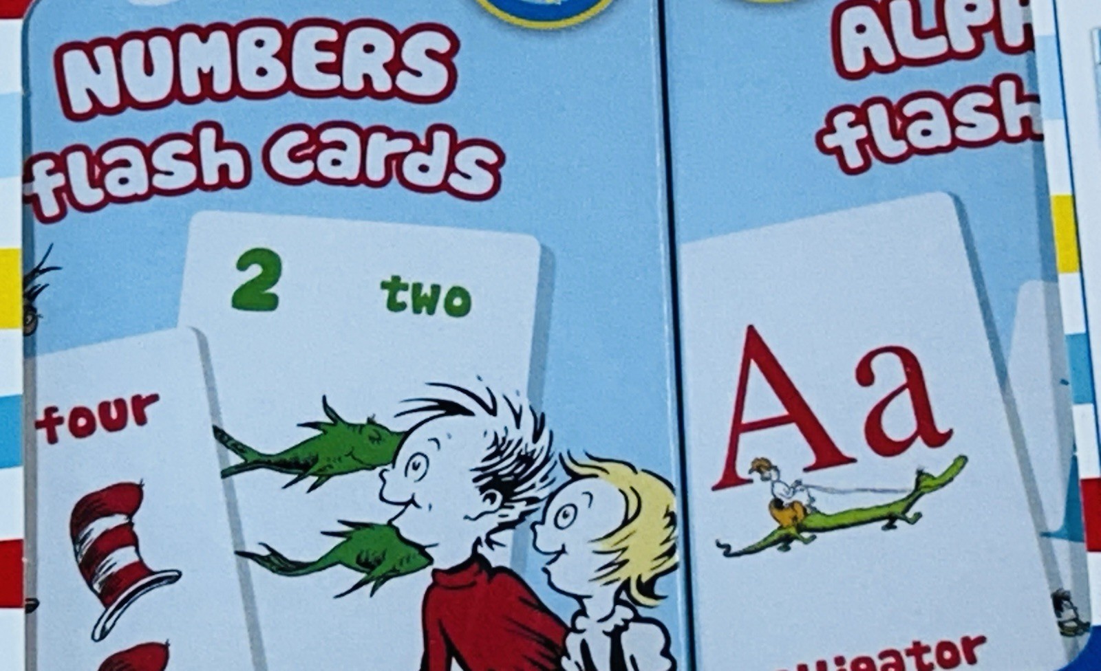 Dr Seuss Flash Cards Se 4 Boxes Pre-K 1st Words Colors Shapes Alphabet Numbers