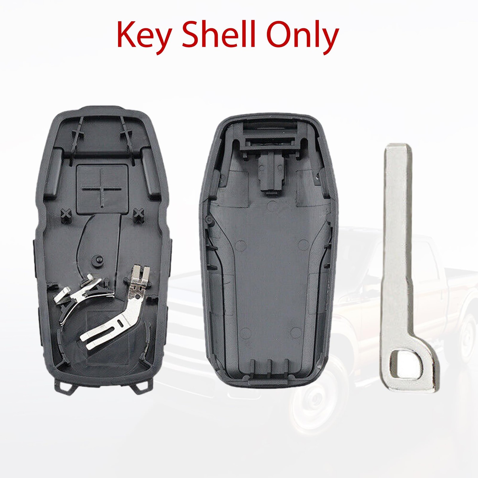 MechanMagic Smart Key Fob Shell Case Cover Replacement Fit for Ford Black