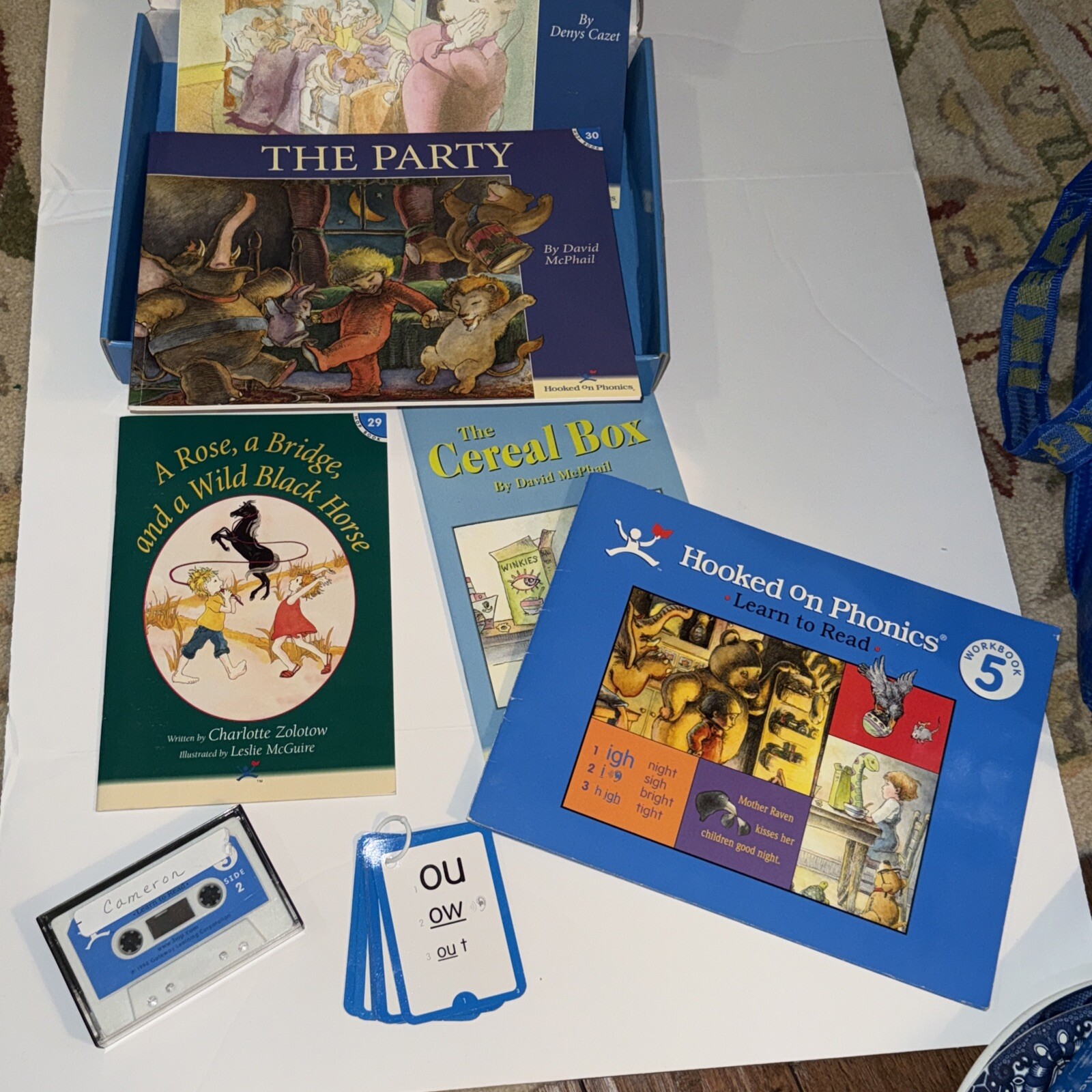 Hooked on Phonics Learn to Read Level 5 Complete Audio Cassette Workbook Cards