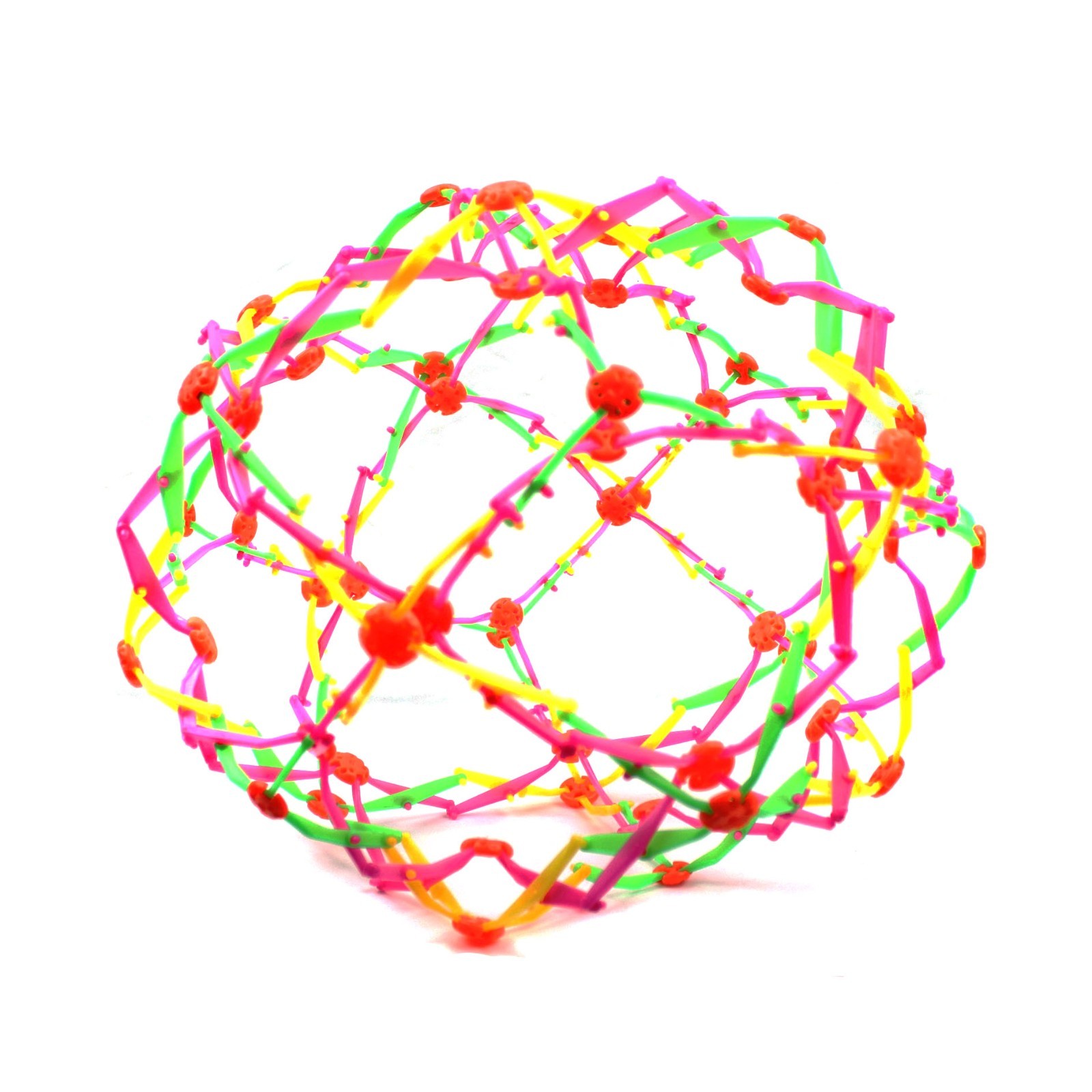 Expanding Multicolor Hoberman Sphere Ball Science STEM Toy 6.5” Expands To 10.5”