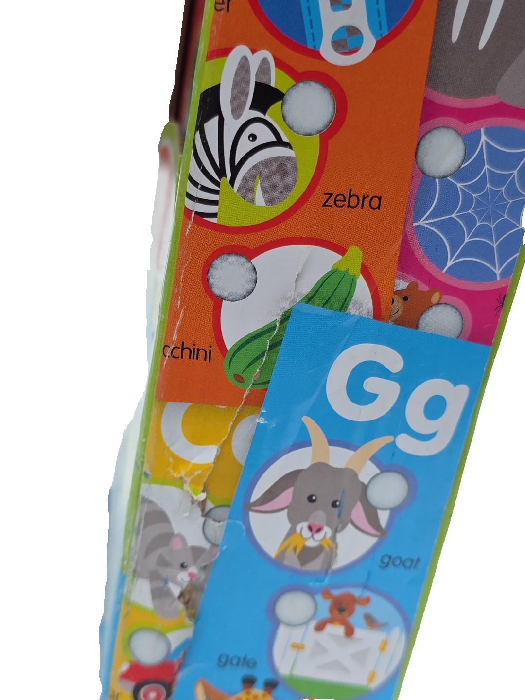 Melissa & Doug Poke-A-Dot Jumbo Alphabet Learning Cards Double-Sided Retail Wear