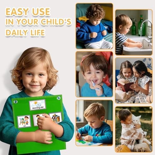 Visual Schedule Chart for Kids with Autism – Daily Routine Planner & Chore Board