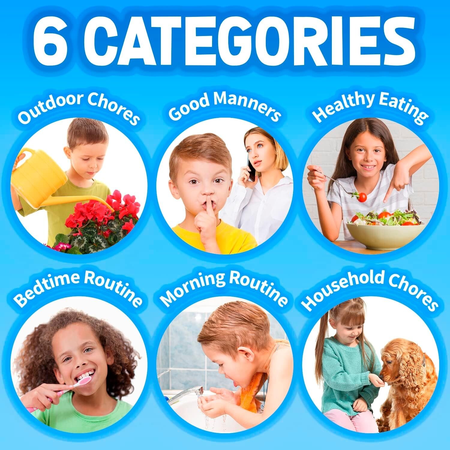 Educational Magnetic Chore Chart for 2 Children with Dry Erase Functionality