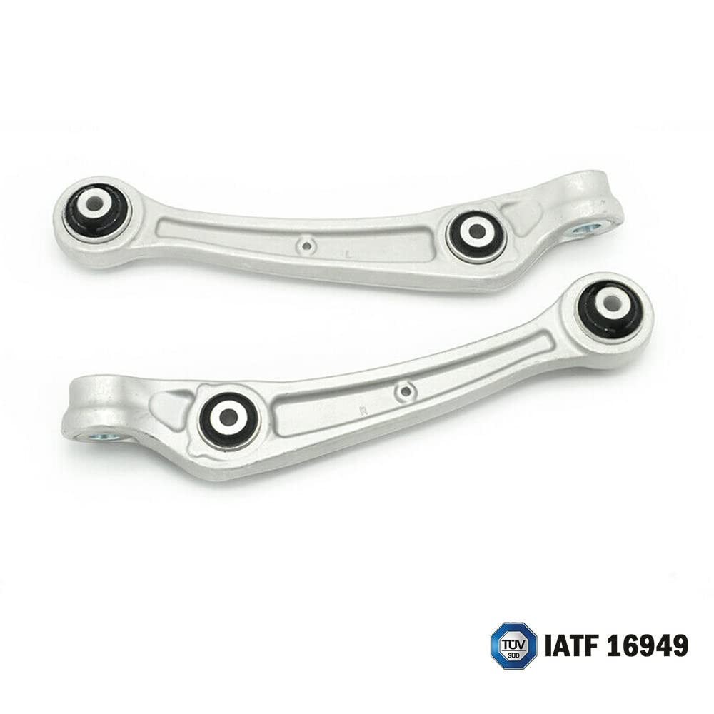 Front Lower Upper Control Arm Compatible With 2009-2010 Audi Silver