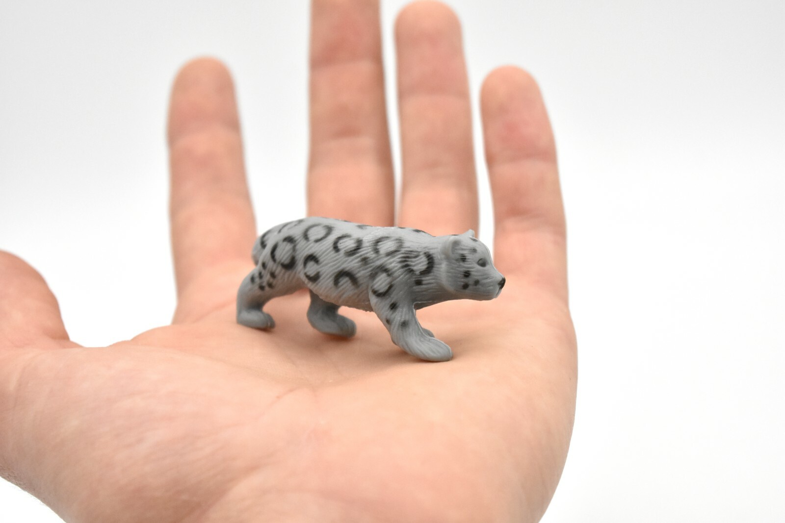 Leopard Cub, Snow, ~ Plastic Replica 2 1/2″ ~ F242-B206