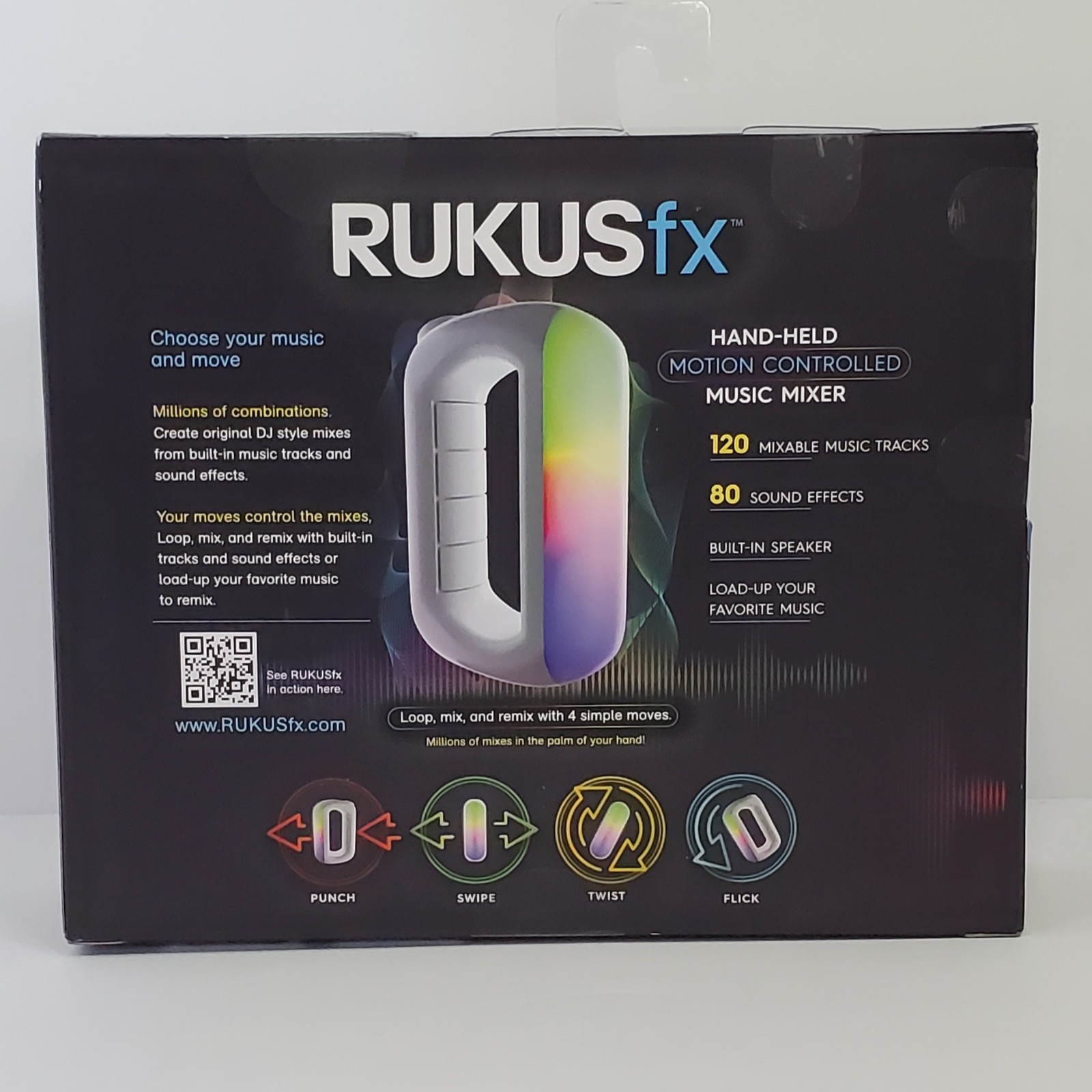 RUKUSfx Motion-Controlled Music Mixer New Sealed Lights & Sound Effects Toy