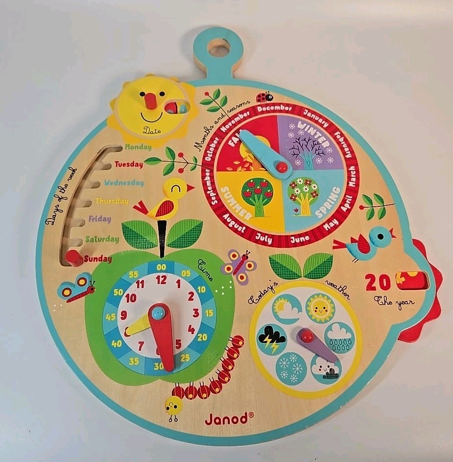 CALENDAR OVER TIME (ENGLISH VERSION) (WOOD) Montessori