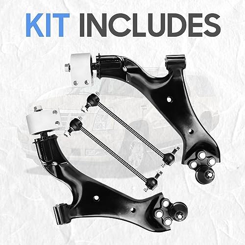 Front Lower Control Arms w/Ball Joints Sway Bar Links Replacement Suspension Kit