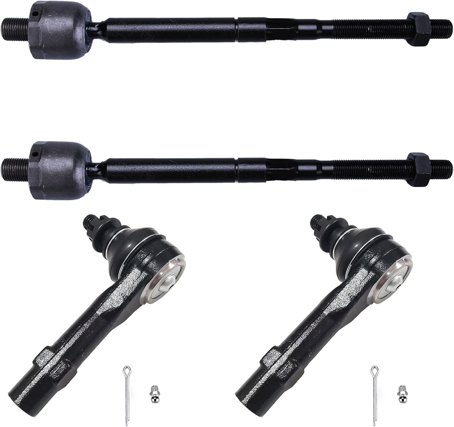 4pc Front Outer Inner Tie Rod End Kit ES80786 EV800278 for Ford Explorer