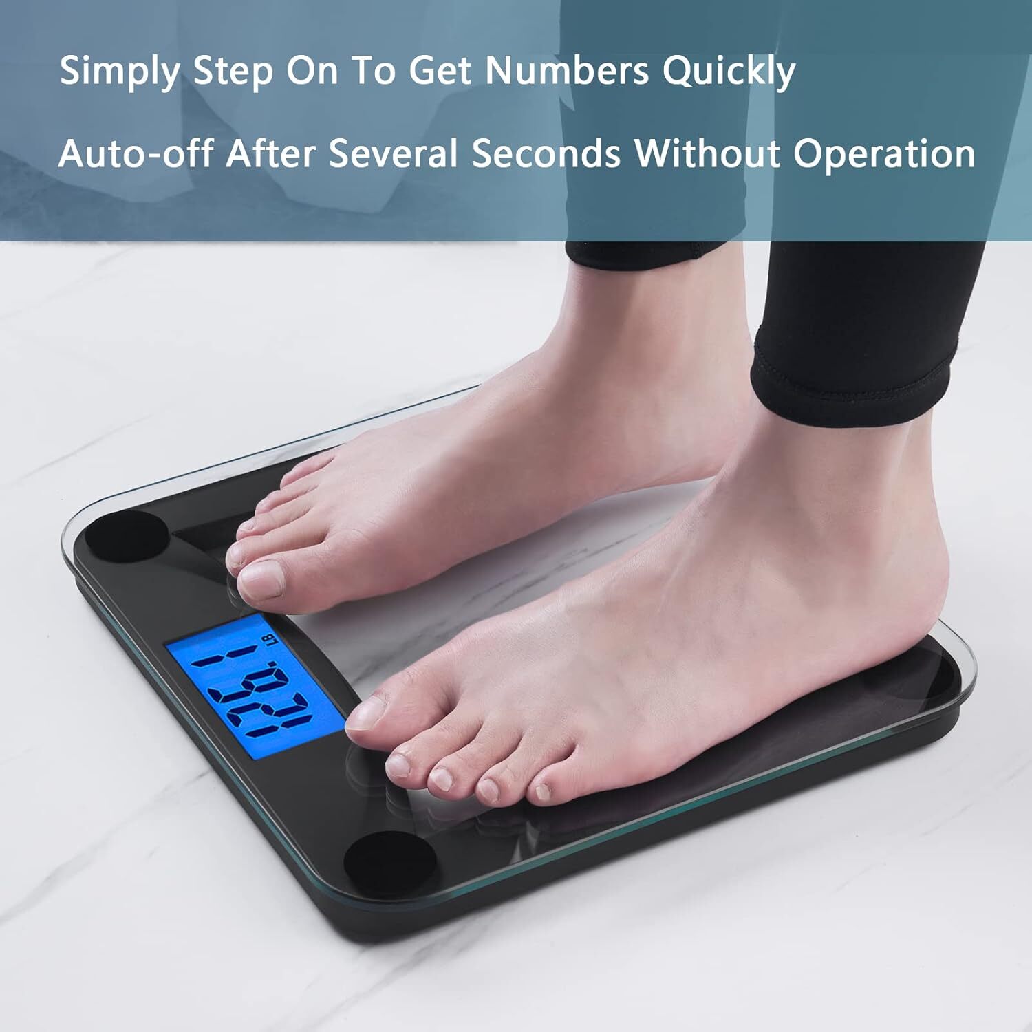 Digital Bathroom Weight Scale for Body Weight, High Accuracy Assured by Weigh.