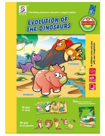Kids Puzzle Mix & Match Magnetic Book Character Series Figures Face Toy Set A11