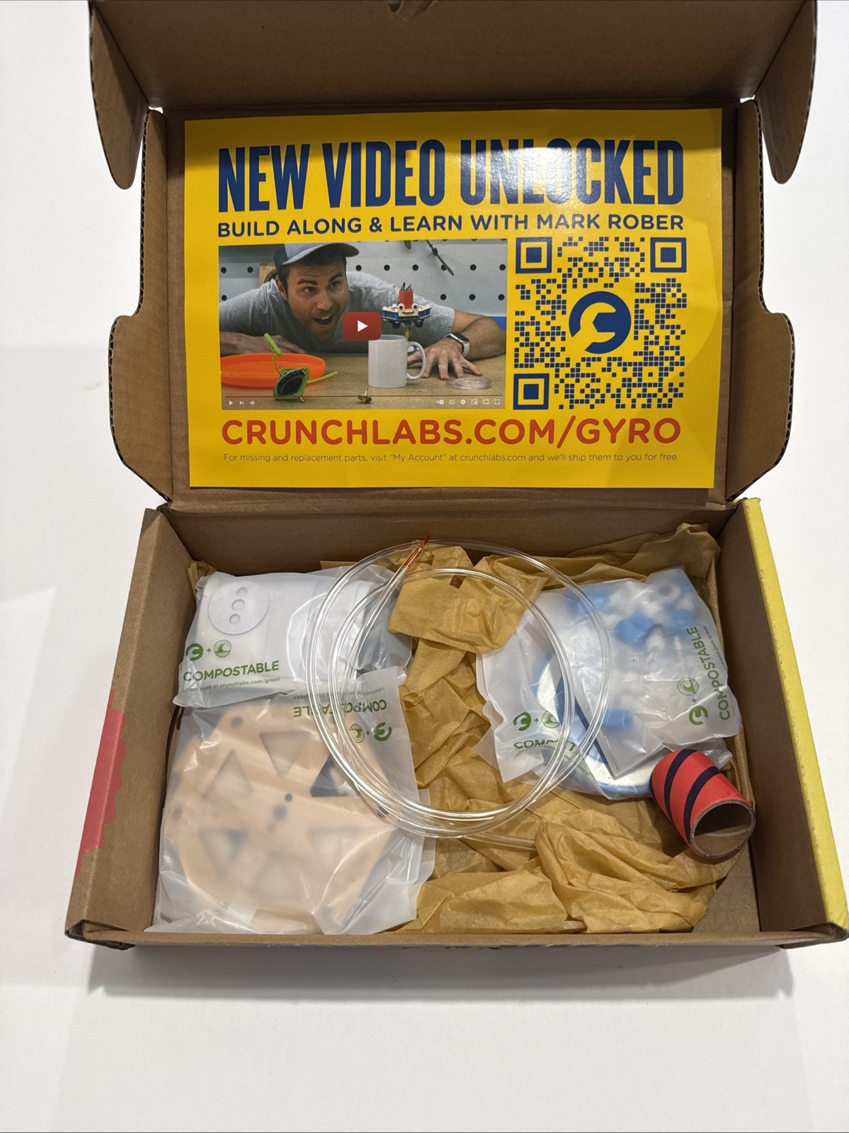 New Crunch Labs by Mark Rober “Gyroscope Walker” Educational Build Kit