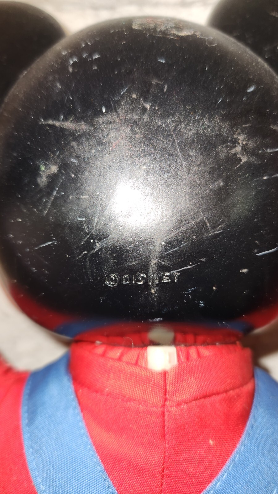 Mattel Vintage Disney Mickey Mouse Learn How to Dress Tie Buckle Doll Plush 80s