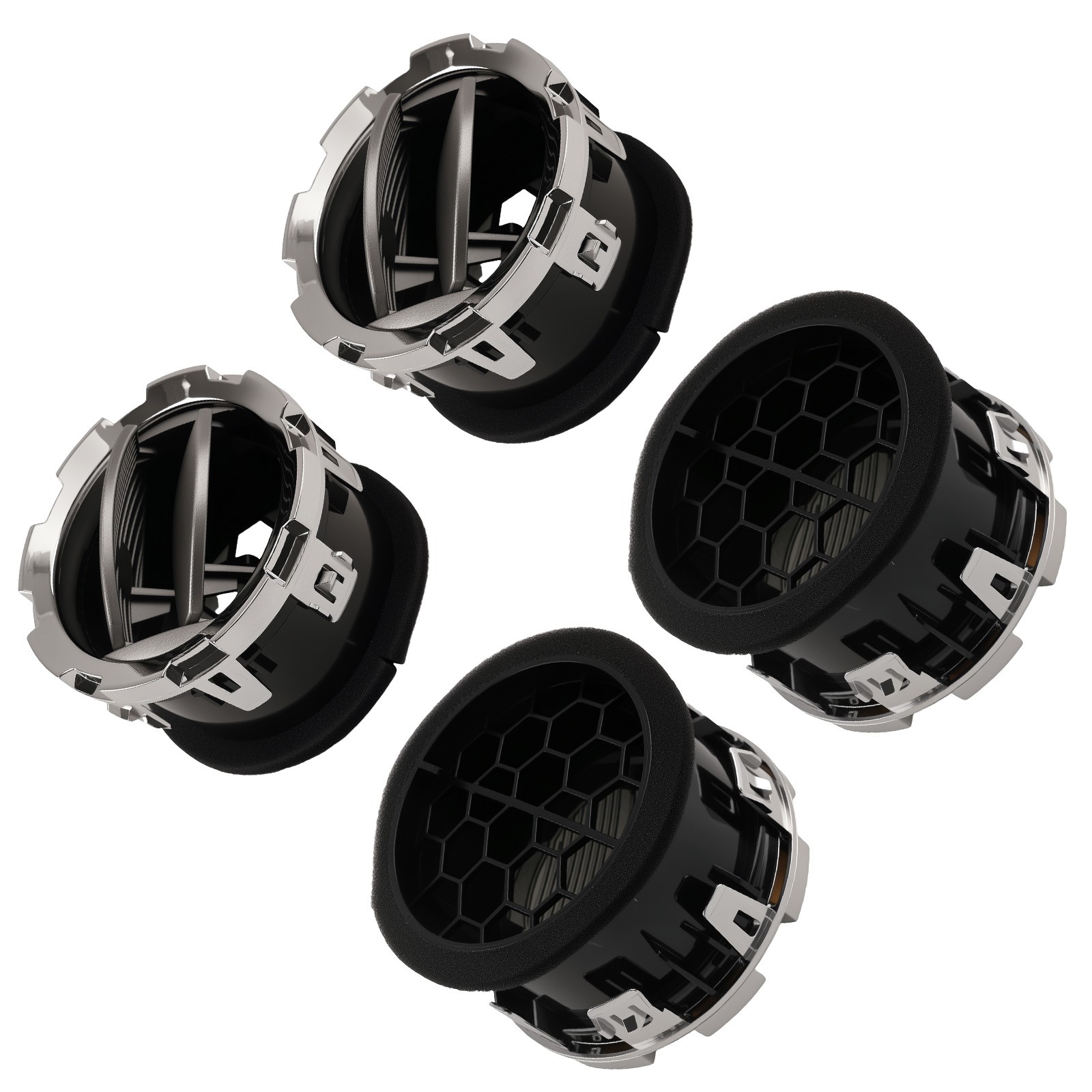 4Pcs AC Heater Dash Air Duct Fit Ford Super Duty F250 F550 11-16 6.2L 6.8L