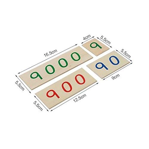 Materials-Small Wooden Number Cards with Box (1-9000)