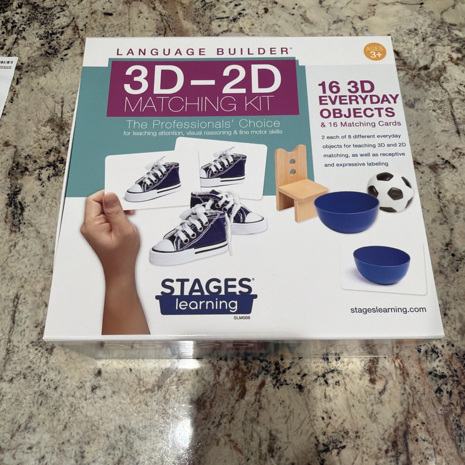 STAGES LEARNING MATERIALS SLM009 Language Builder 3D-2D Matching Kit Everyday