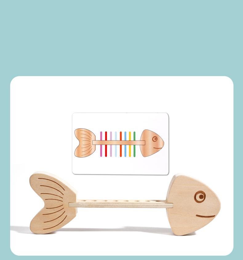 Children Wooden Balance Stick Sensory Puzzle Game Educational Birthday Gift