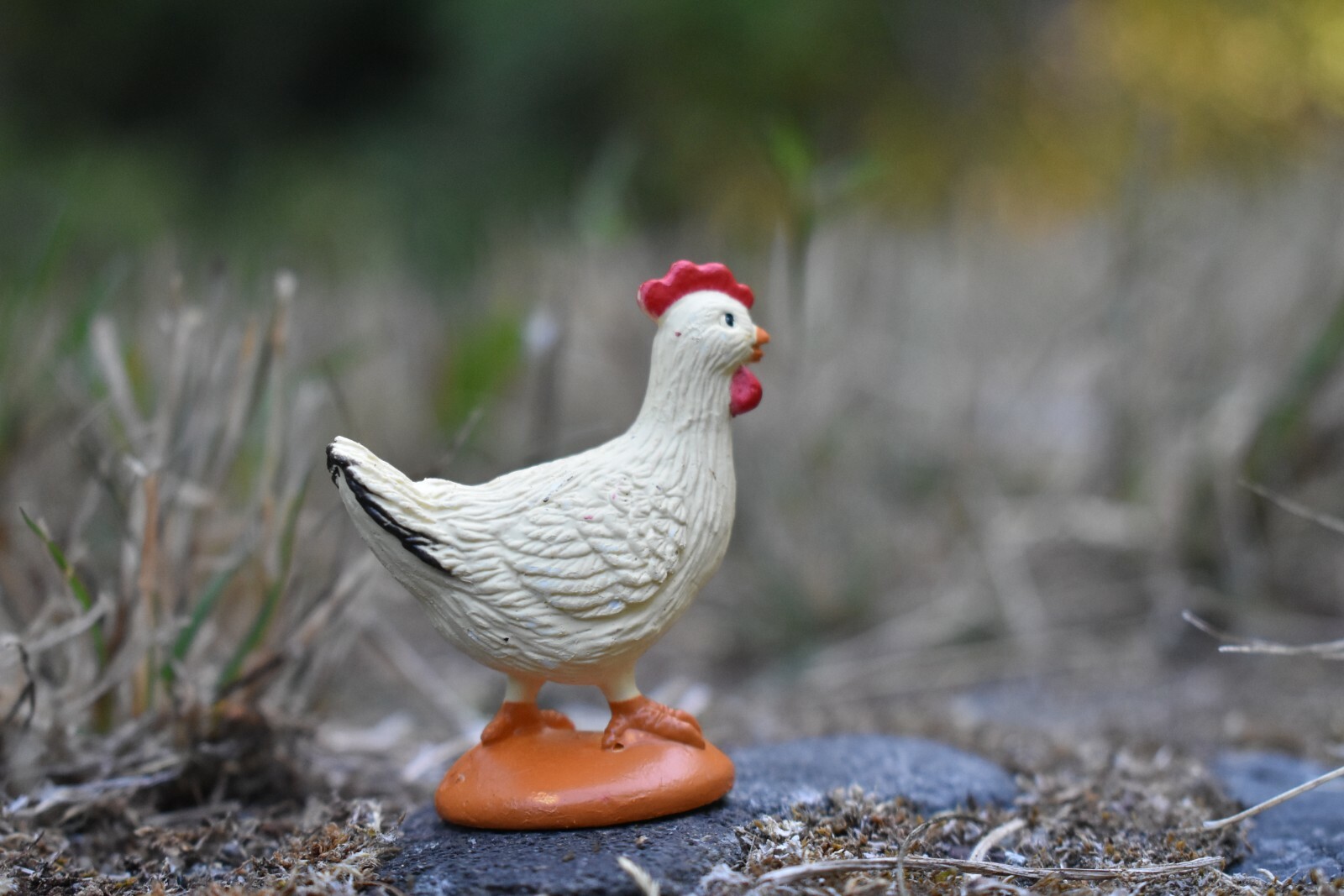 Chicken, Rooster Realistic Toy Model Plastic Replica Barn Farm Animal, 2″