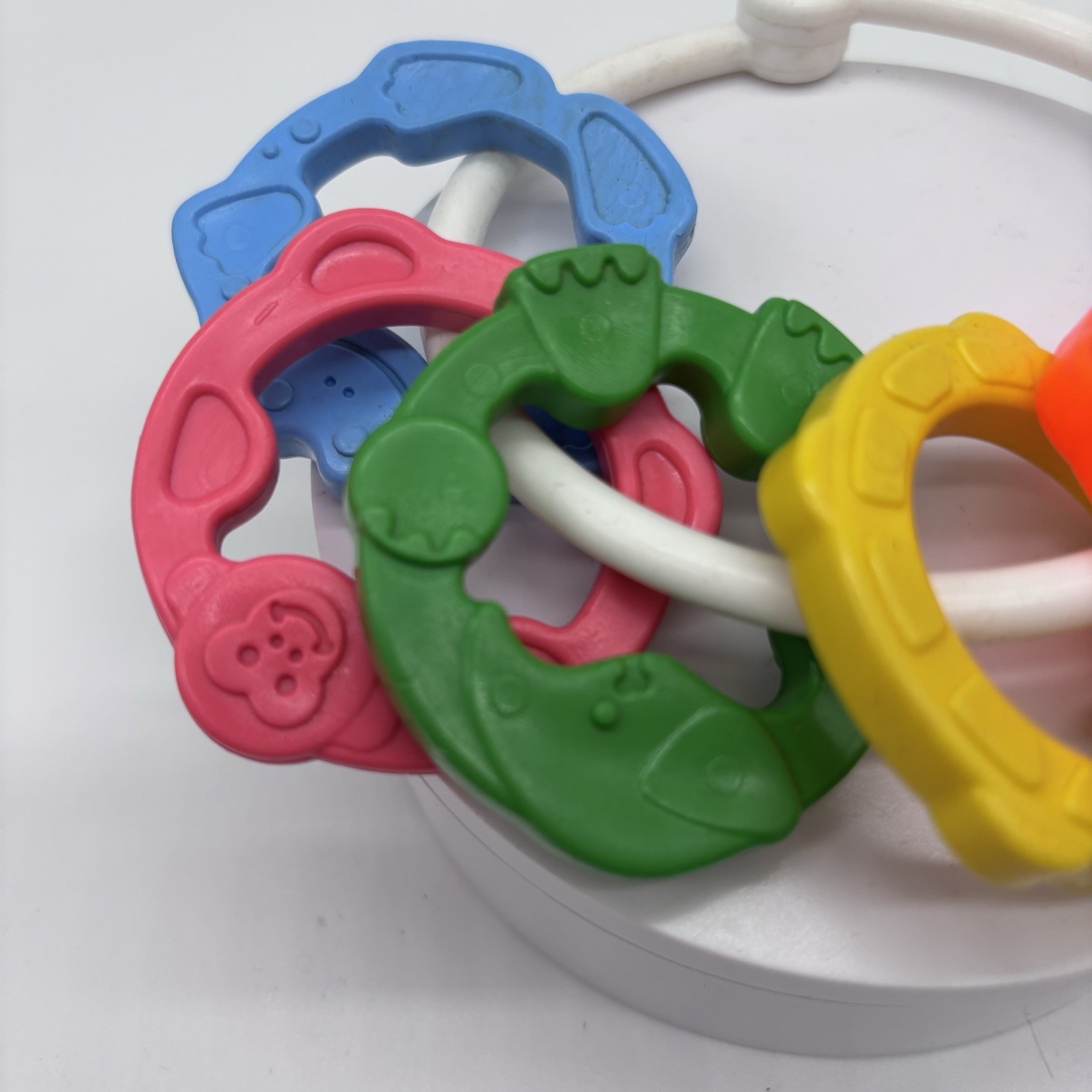 Vintage1977 Colorful Fisher Price Teething Ring Animal