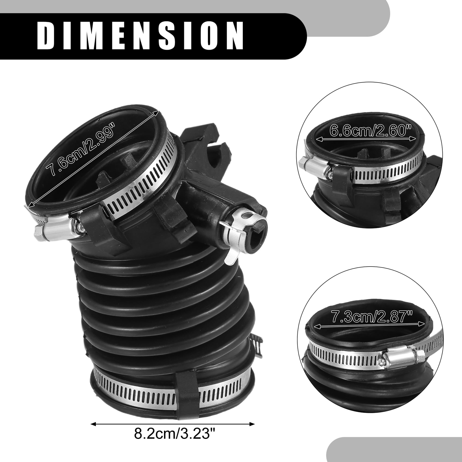 Air Cleaner Intake Hose Tube with Clamps 17225-R1A-A01 – Car Engine Filter Ai…