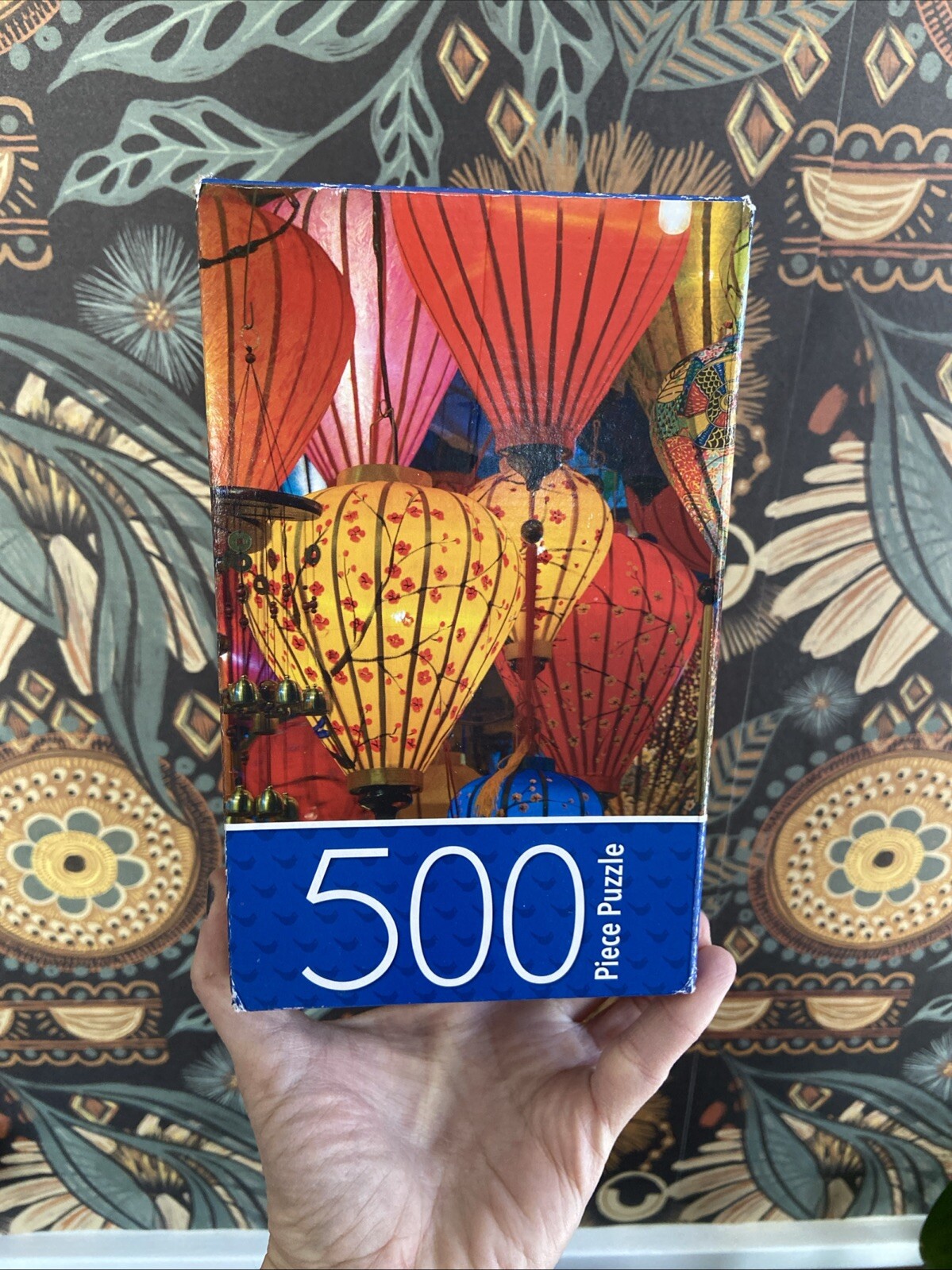 500pc Cardinal Jigsaw Puzzle, Paper Lanterns, Unopened NEW In Bag
